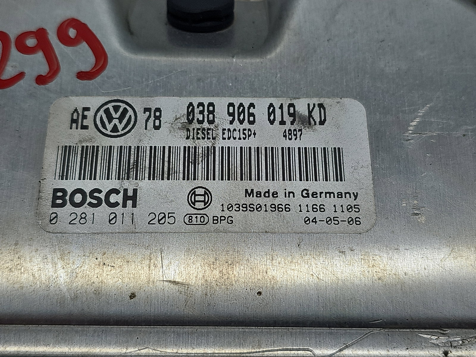 Calculator motor ECU Volkswagen Passat B5.5 (3B6) Variant [Fabr 2001-2005] 038906019KD 1.9 TDI AVF 96KW / 130CP - imagine 5