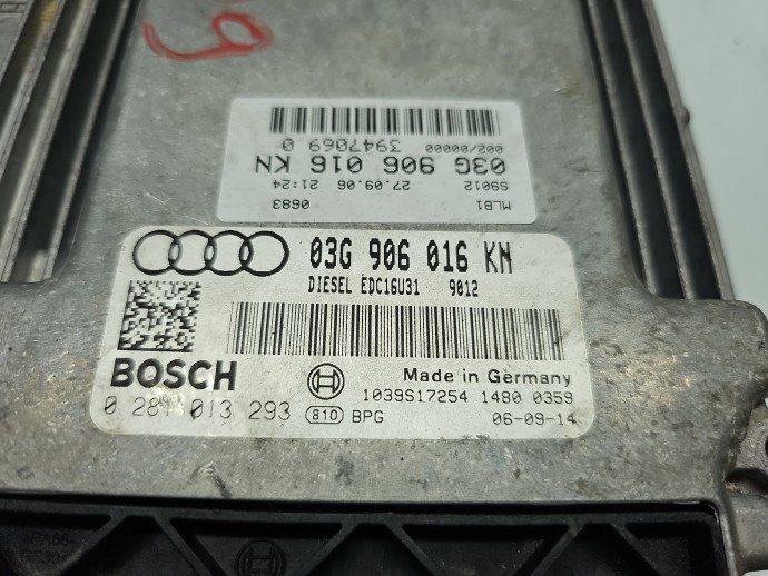 Calculator motor ECU AUDI A4 Avant (8ED, B7) [Fabr 2004-2008] 03G906016KN 2.0 TDI BPW 103 KW / 140CP