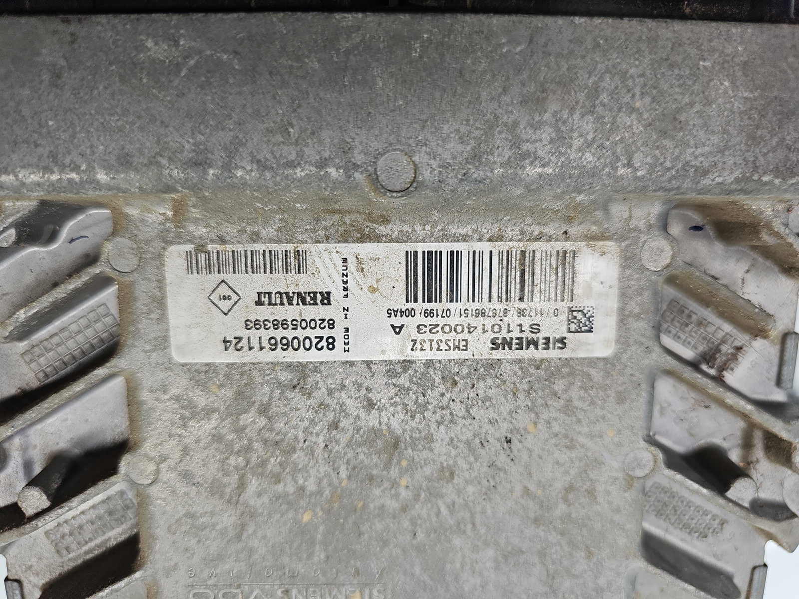 Calculator motor ECU Dacia Logan MCV (KS) [Fabr 2007-2012] 8200661124 1.6 Benz K7M710 64KW / 87CP - imagine 4