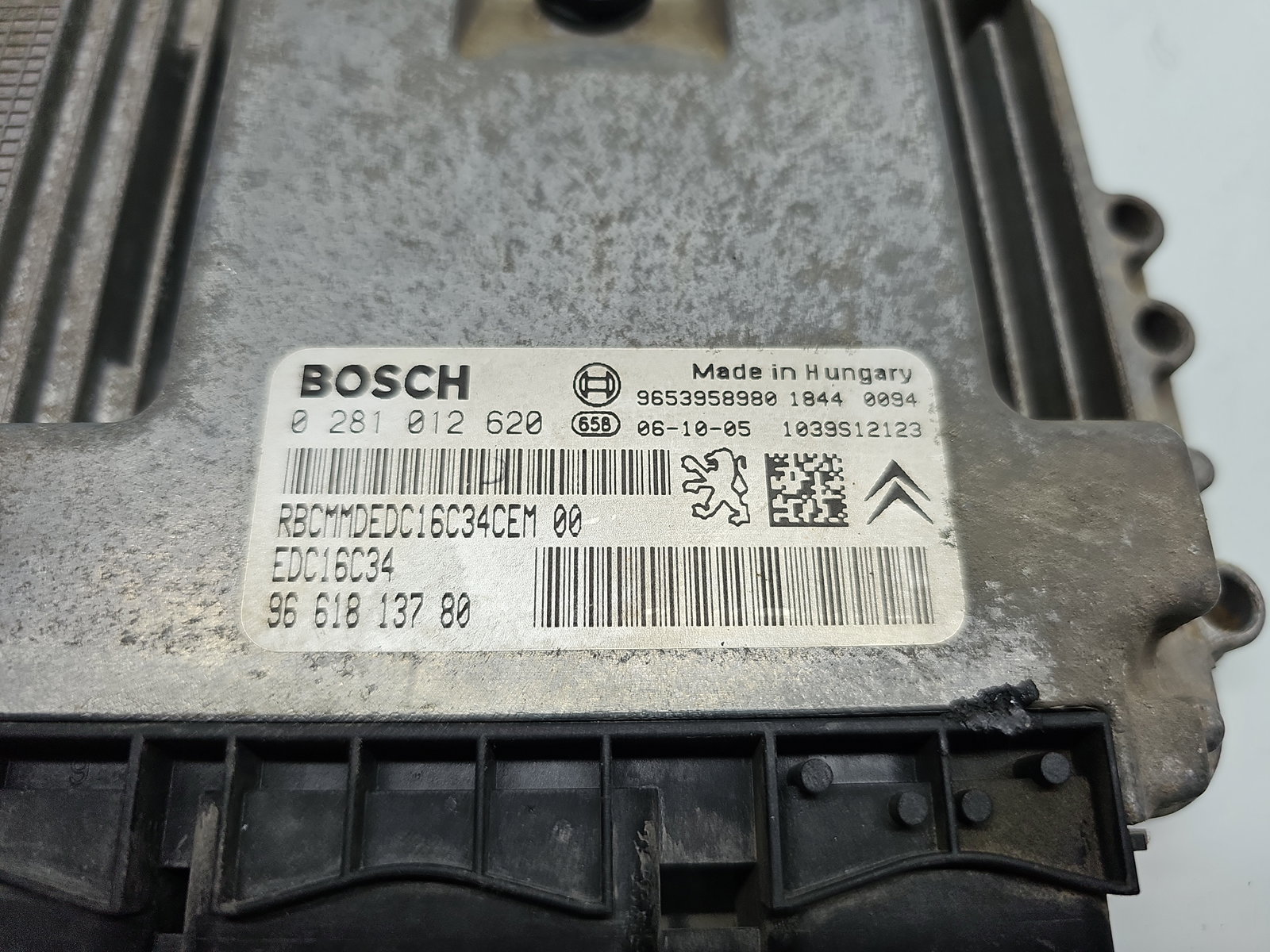 Calculator motor ECU Citroen Berlingo 1 [Fabr 1996-2008] 9661813780 1.6 HDI 9HW 55.2KW / 75CP - imagine 5