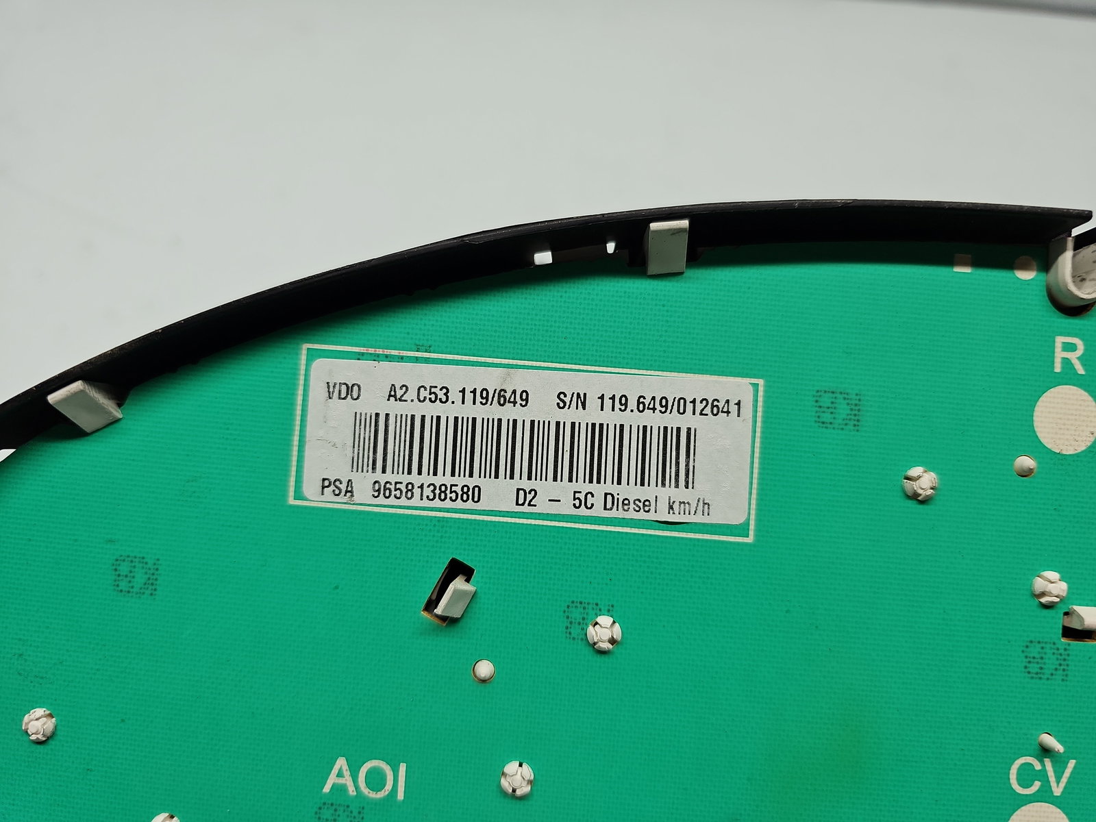 Ceas bord PEUGEOT 407 [Fabr 2004-2010] 9658138580 - imagine 5