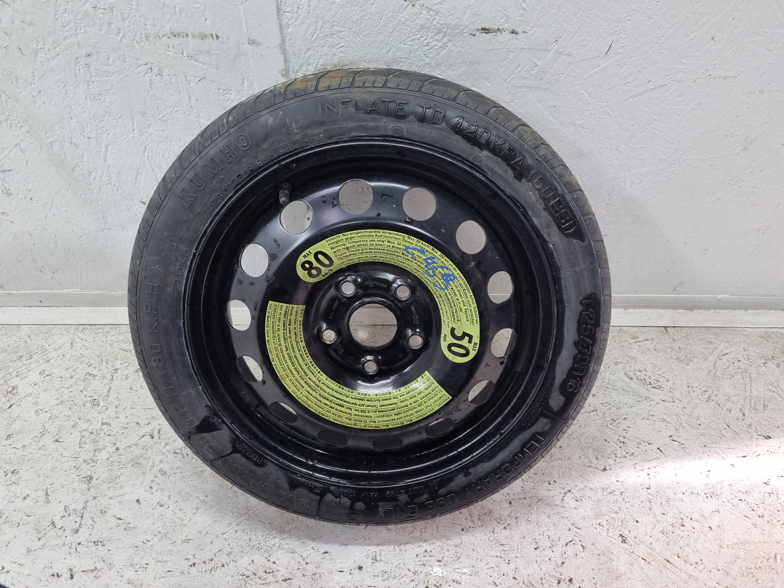 Roata rezerva Volkswagen Golf 7 (5G) [Fabr 2014-prezent] 1K0601027AQ - imagine 1