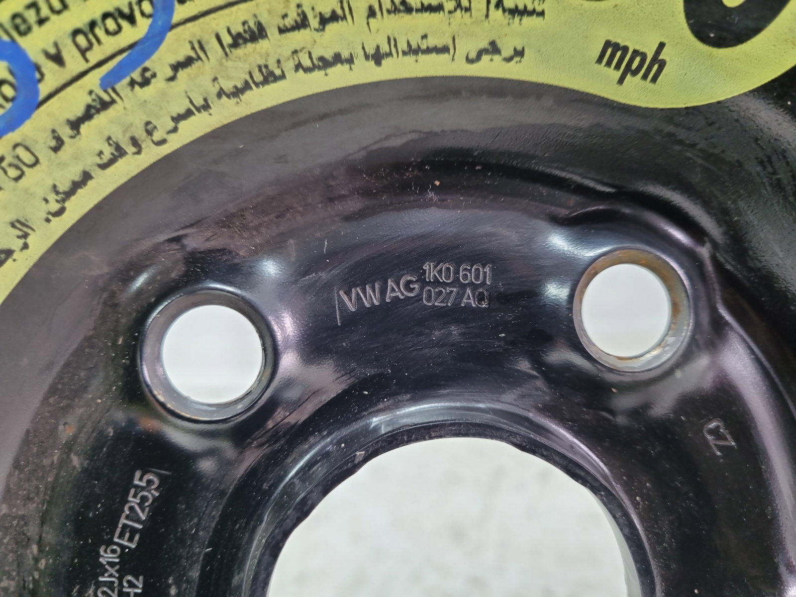 Roata rezerva Volkswagen Golf 7 (5G) [Fabr 2014-prezent] 1K0601027AQ - imagine 4