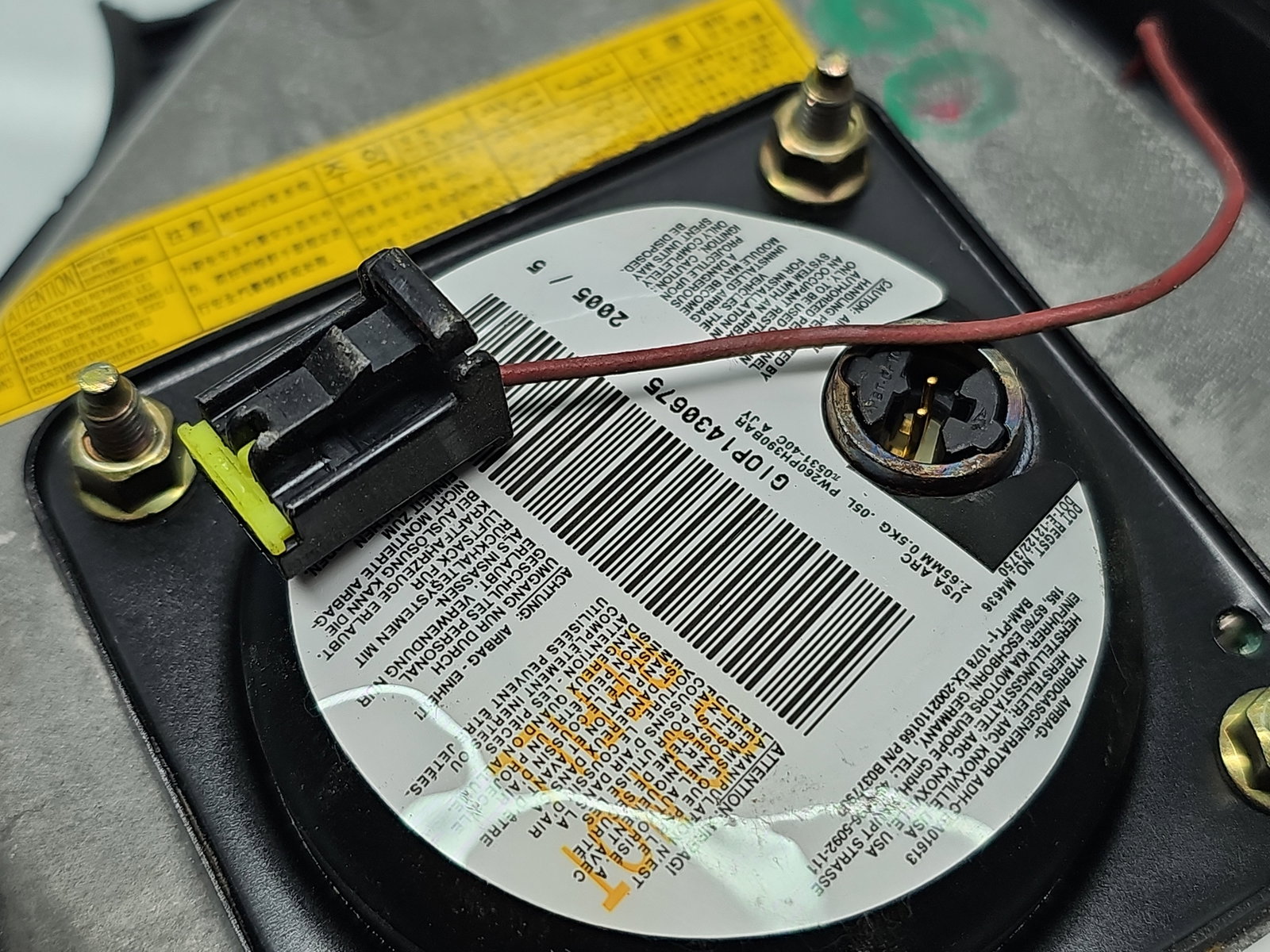 Airbag volan KIA Picanto (SA) [Fabr 2004-prezent] 5690007500HU - imagine 4