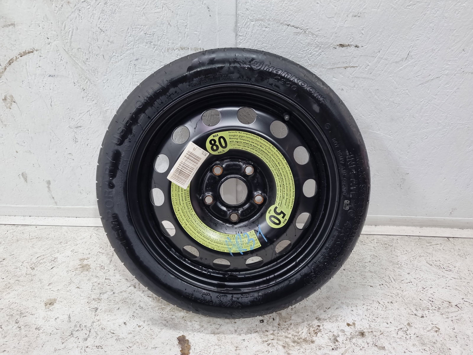 Roata rezerva AUDI A3 Sportback (8PA) [Fabr 2004-2013] Facelift 1K0601027S - imagine 1