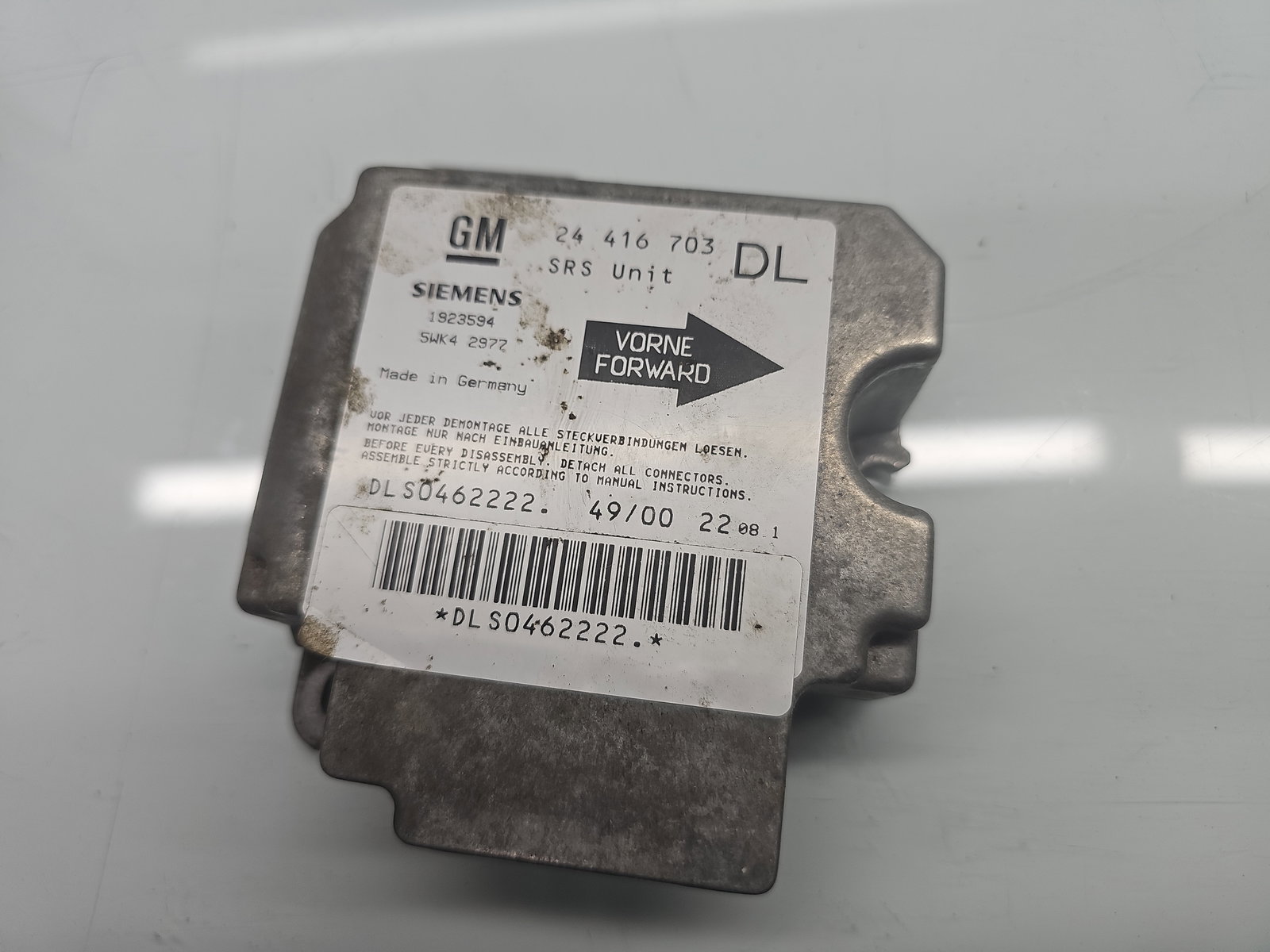 Calculator airbag Opel Astra G [Fabr 1998-2004] 24416703 1.6 Benz Z16SE 62KW / 84CP - imagine 4