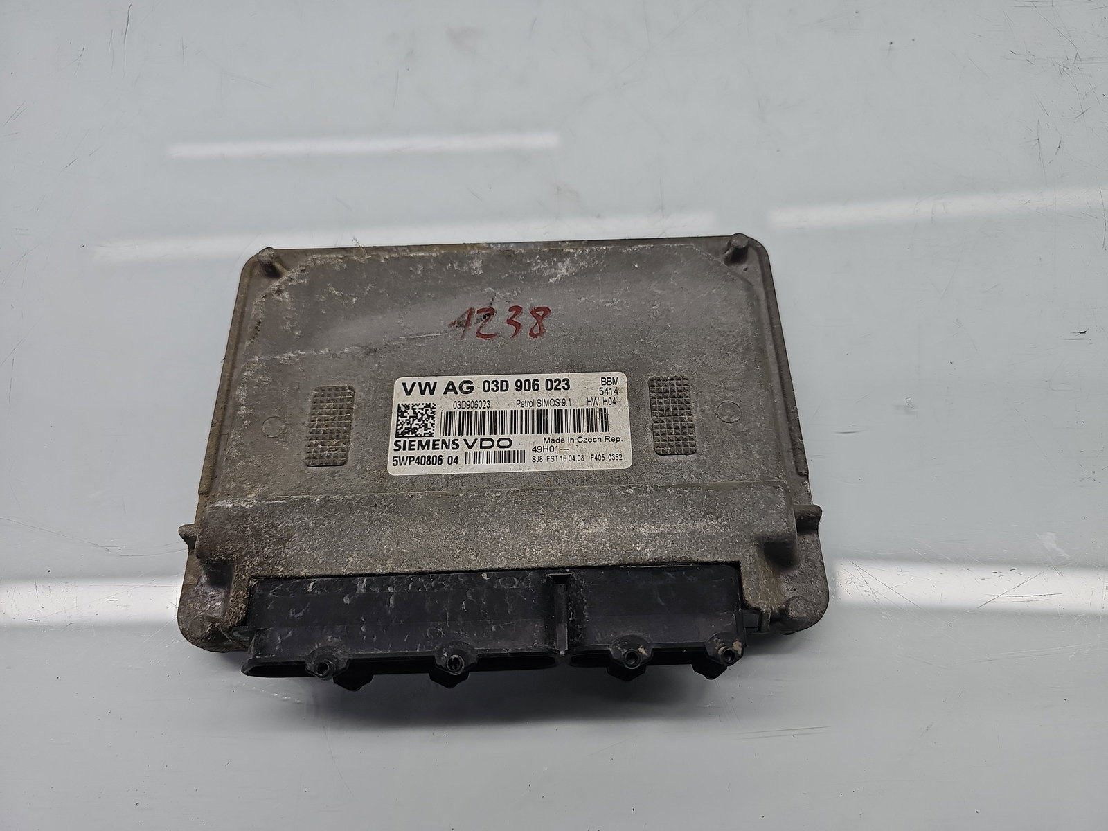 Calculator motor ECU Skoda Fabia 2 (5J, 542) [Fabr 2007-2014] 03D906023 1.2 Benz BBM 44KW / 60CP - imagine 1