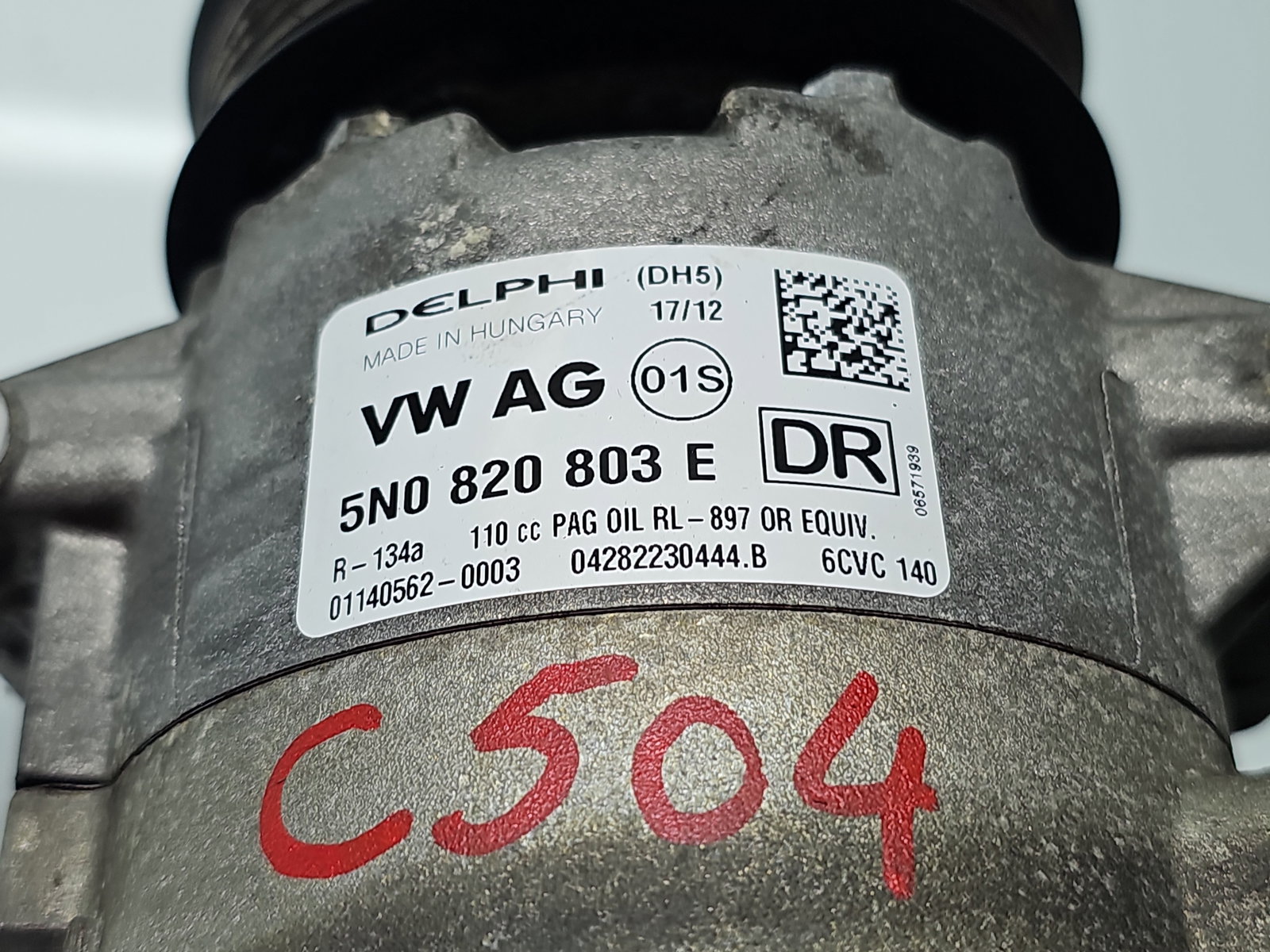 Compresor clima Volkswagen Golf 6 (5K1) [Fabr 2009-2013] 5N0820803E 1.6 TDI CAYC 77KW / 105CP - imagine 6