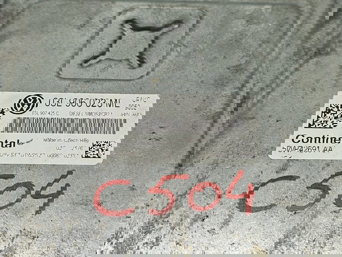 Calculator motor ECU Volkswagen Golf 6 (5K1) [Fabr 2009-2013] 03L906023ML 1.6 TDI CAYC 77KW / 105CP