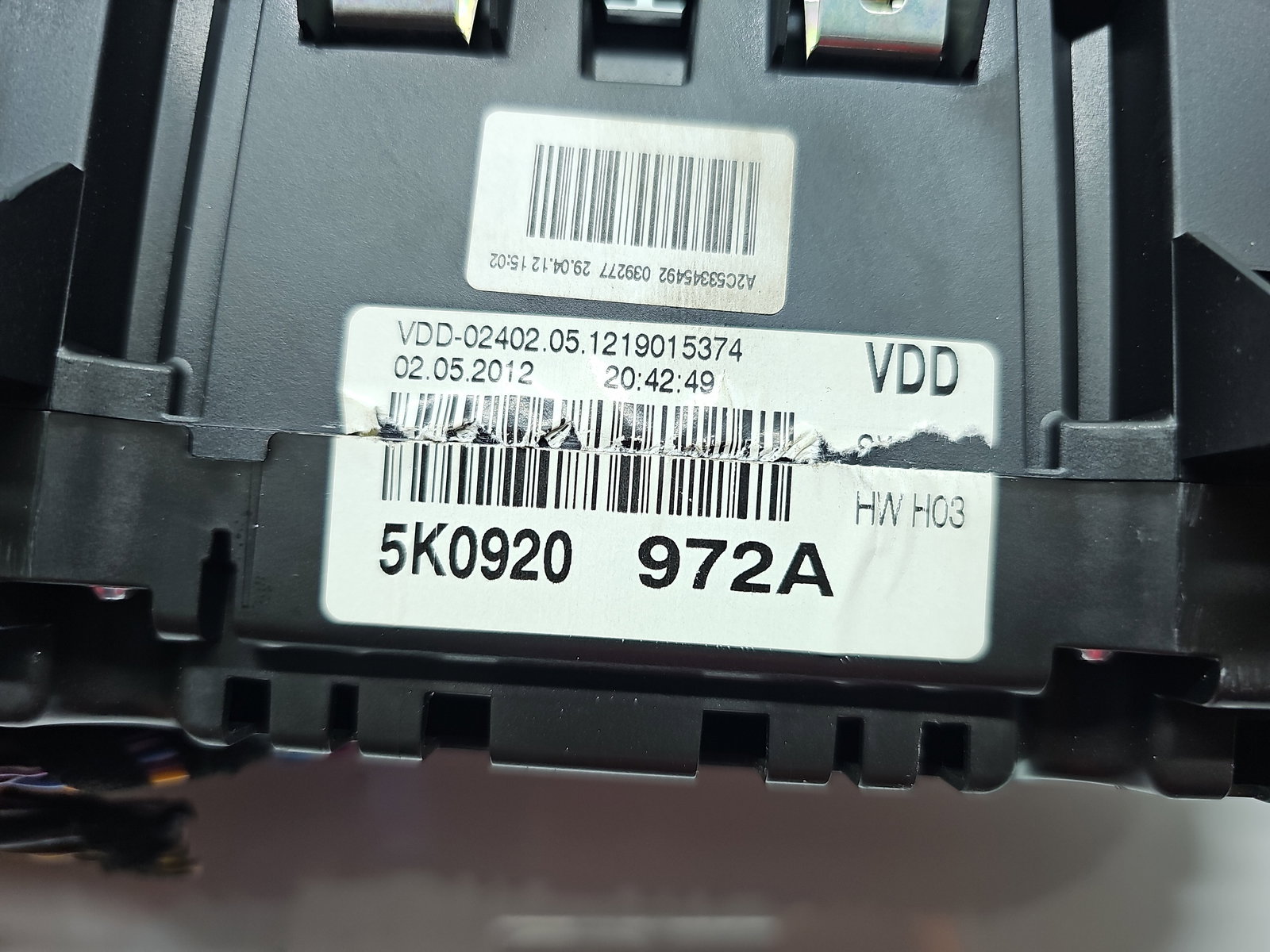 Ceas bord Volkswagen Golf 6 (5K1) [Fabr 2009-2013] 5K0920972A - imagine 5