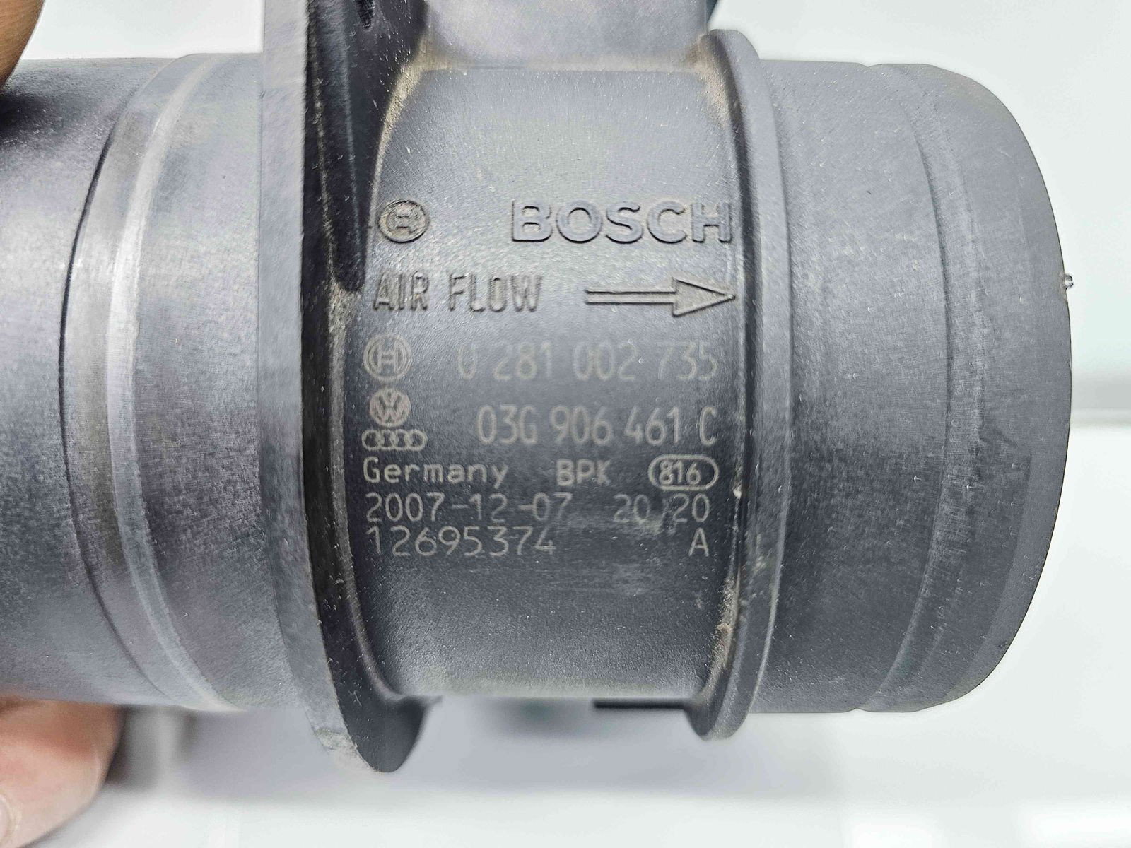 Debitmetru aer Volkswagen Passat B6 (3C2) [Fabr 2005-2010] 03G906461C 2.0 TDI CBAB 103KW / 140CP - imagine 2