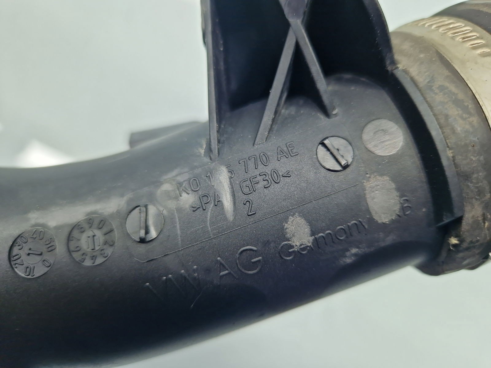 Tub intercooler Volkswagen Passat CC (357) [Fabr 2008-2012] 1K0145770AE 1.6 TDI CAYC 77KW / 105CP - imagine 2