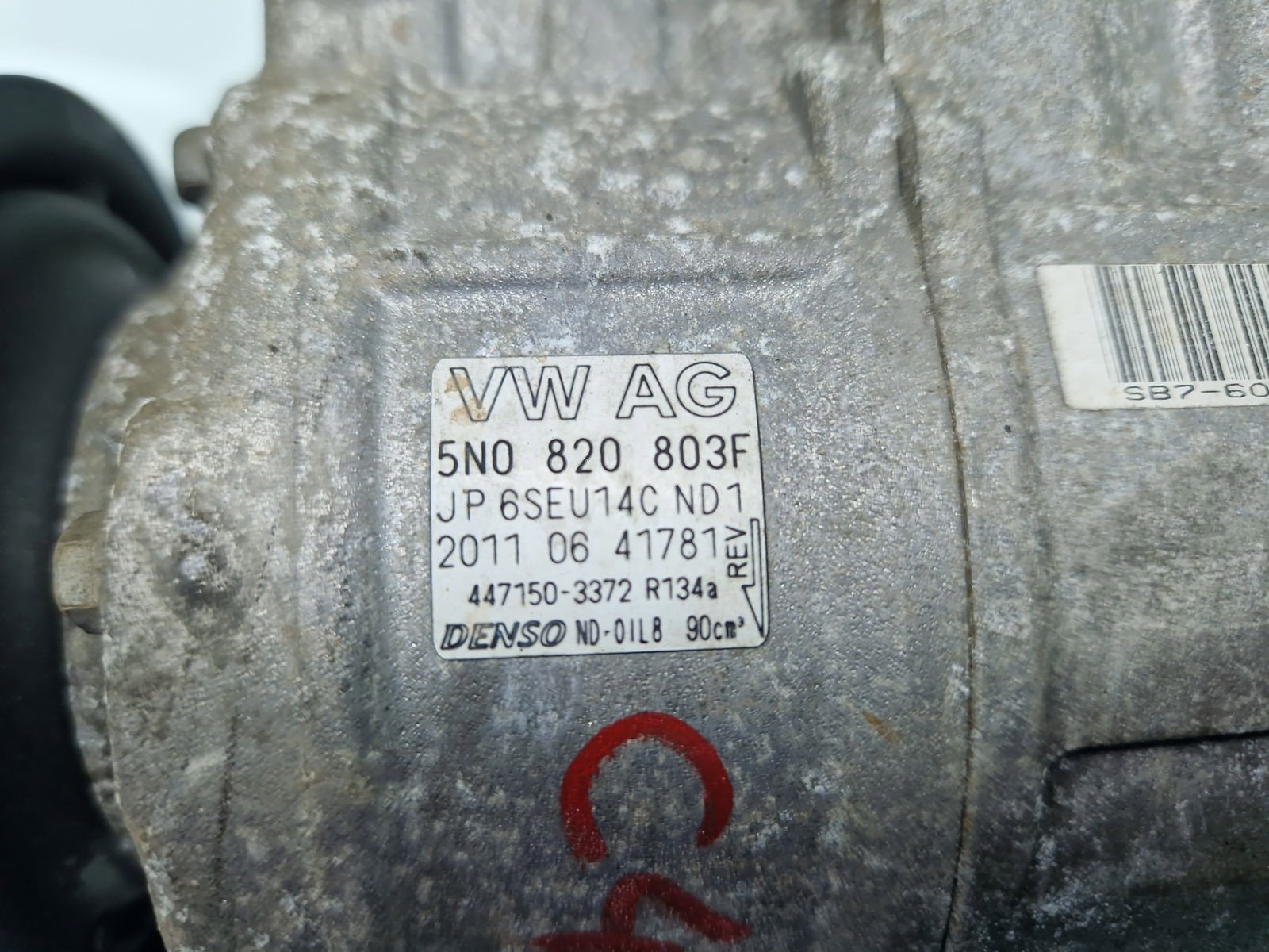 Compresor clima Volkswagen Tiguan (5N) [Fabr 2007-2016] 5N0820803F 1.6 TDI CAYC 77KW / 105CP - imagine 2