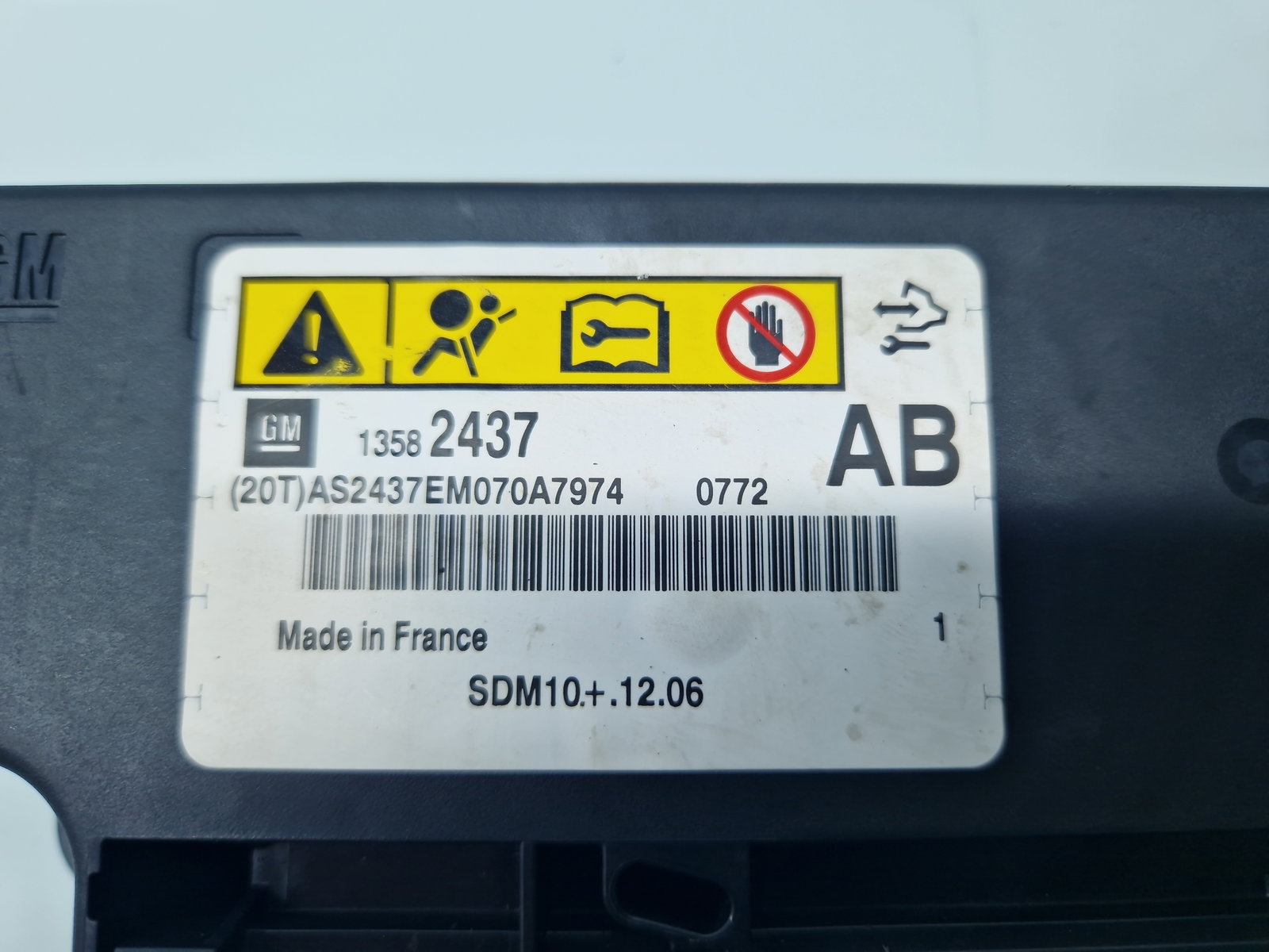 Calculator airbag Opel Astra J [Fabr 2009-2015] 13582437 1.6 Benz A16XER 85KW / 115CP - imagine 5