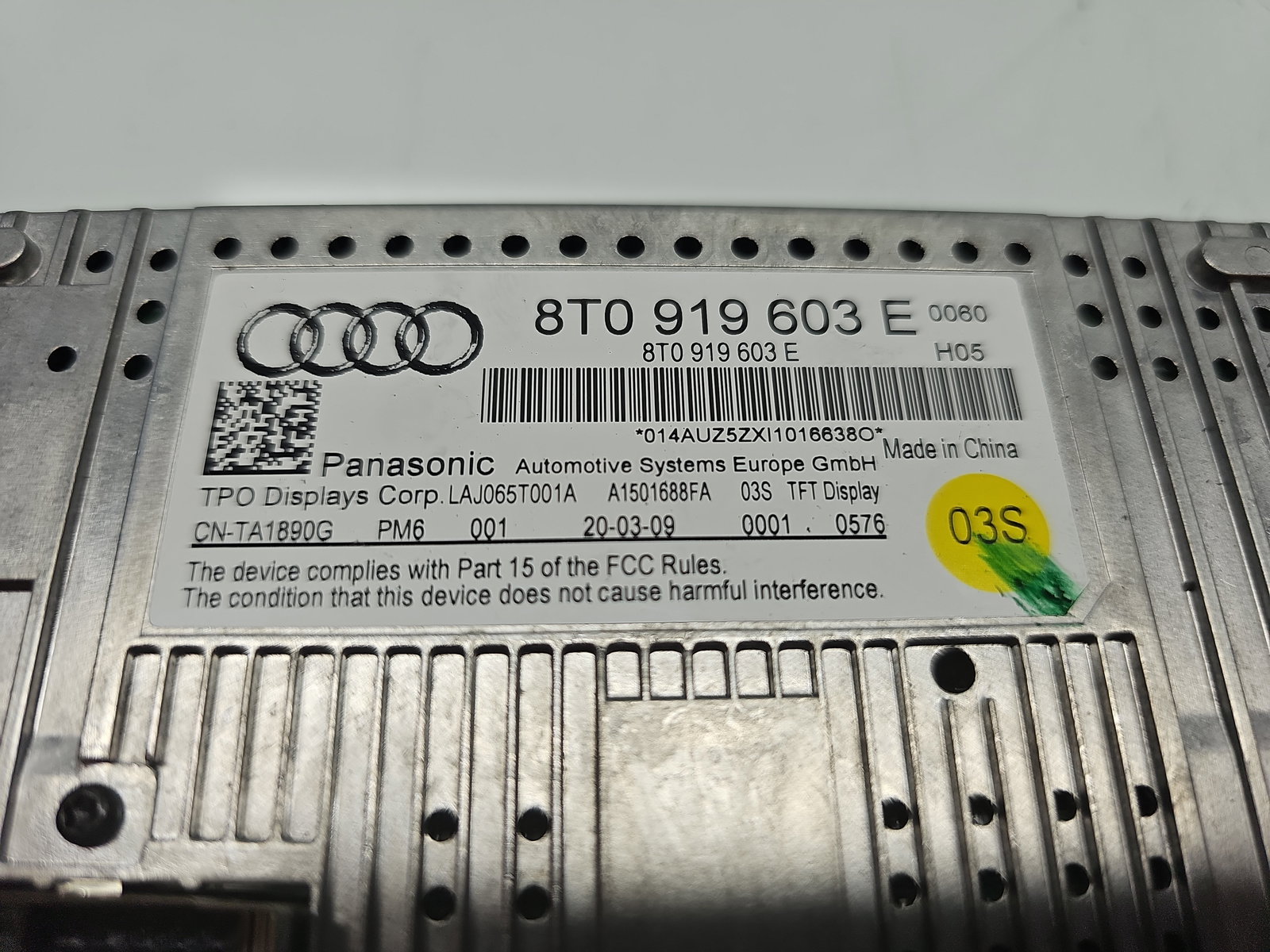 Display bord AUDI A4 (8K5, B8) Avant [Fabr 2008-2015] 8T0919603E - imagine 5