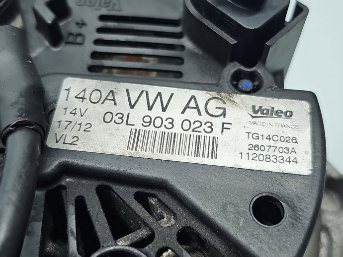 Alternator  AUDI A5 (8T3) [Fabr 2007-2015] 03L903023F 1.6 TDI CAYC 77KW / 105CP