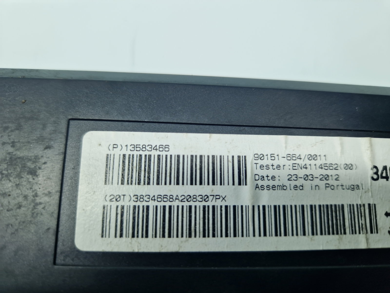 Modul control clima Opel Astra J [Fabr 2009-2015] 13583466 - imagine 4