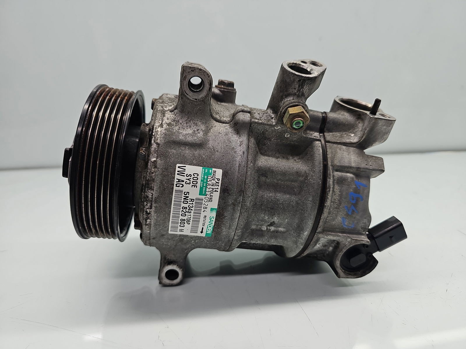 Compresor clima Volkswagen Golf 6 (5K1) [Fabr 2009-2013] 5N0820803H 1.6 TDI CAYC 77KW / 105CP - imagine 2