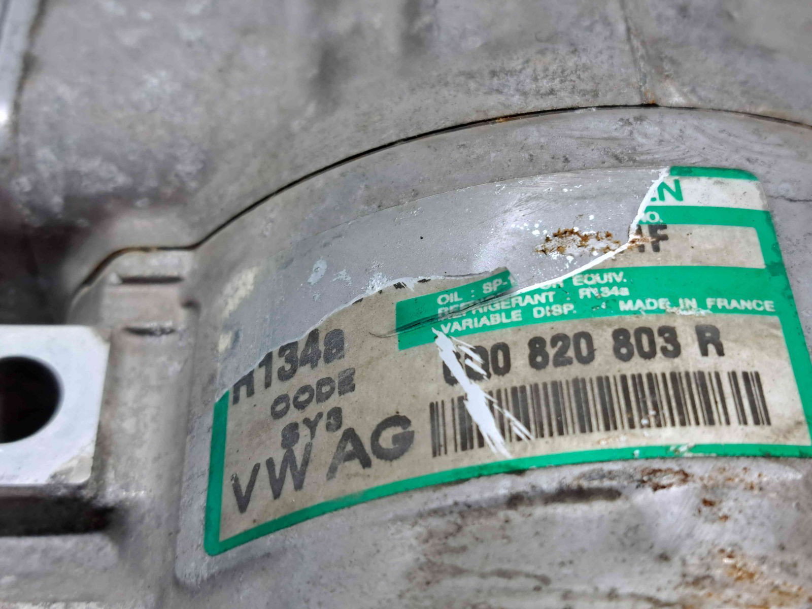 Compresor clima Volkswagen Polo (9N) [Fabr 2001-2008] 6Q0820803R 1.4 Benz BKY 55KW / 75CP - imagine 3