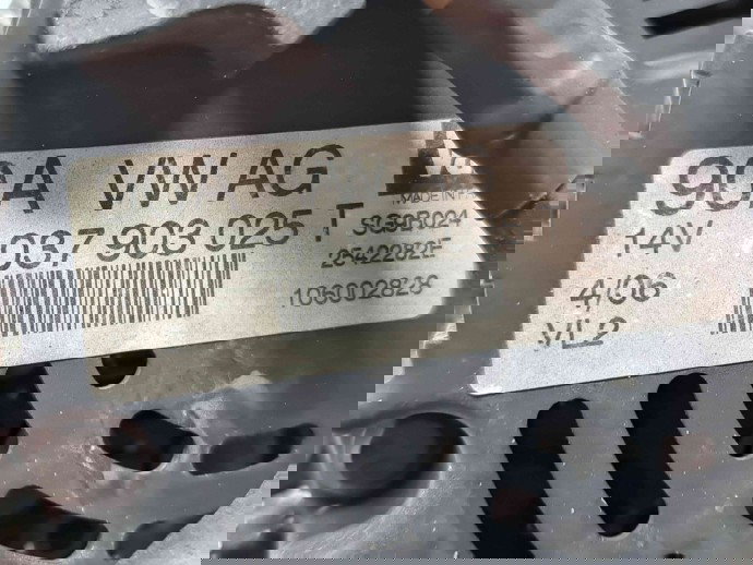 Alternator Skoda Fabia 1 (6Y2) [Fabr 1999-2008] 037903025T 1.4 Benz BKY 55KW / 75CP