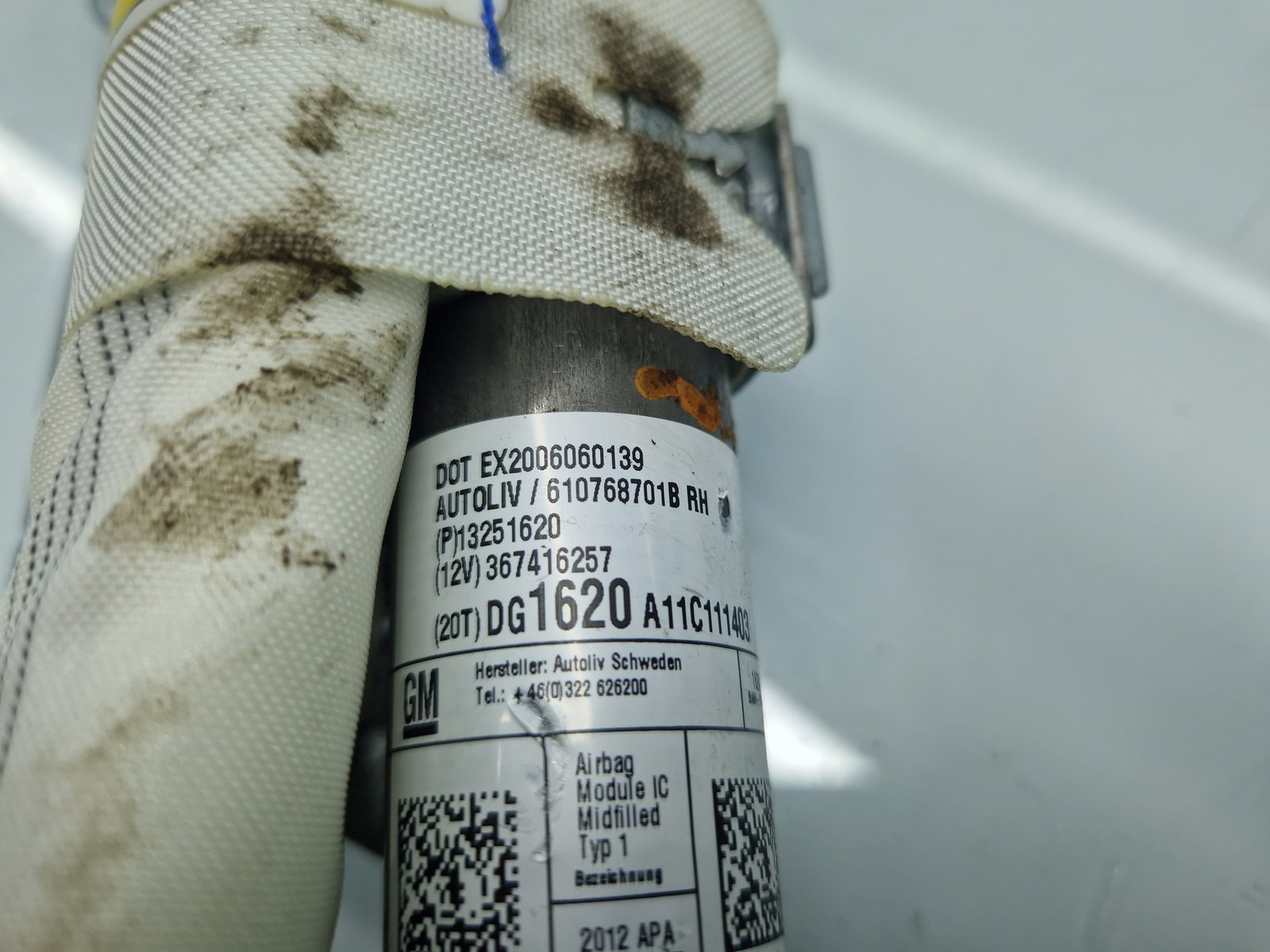 Airbag cortina dreapta Opel Astra J [Fabr 2009-2015] 13251620 - imagine 4