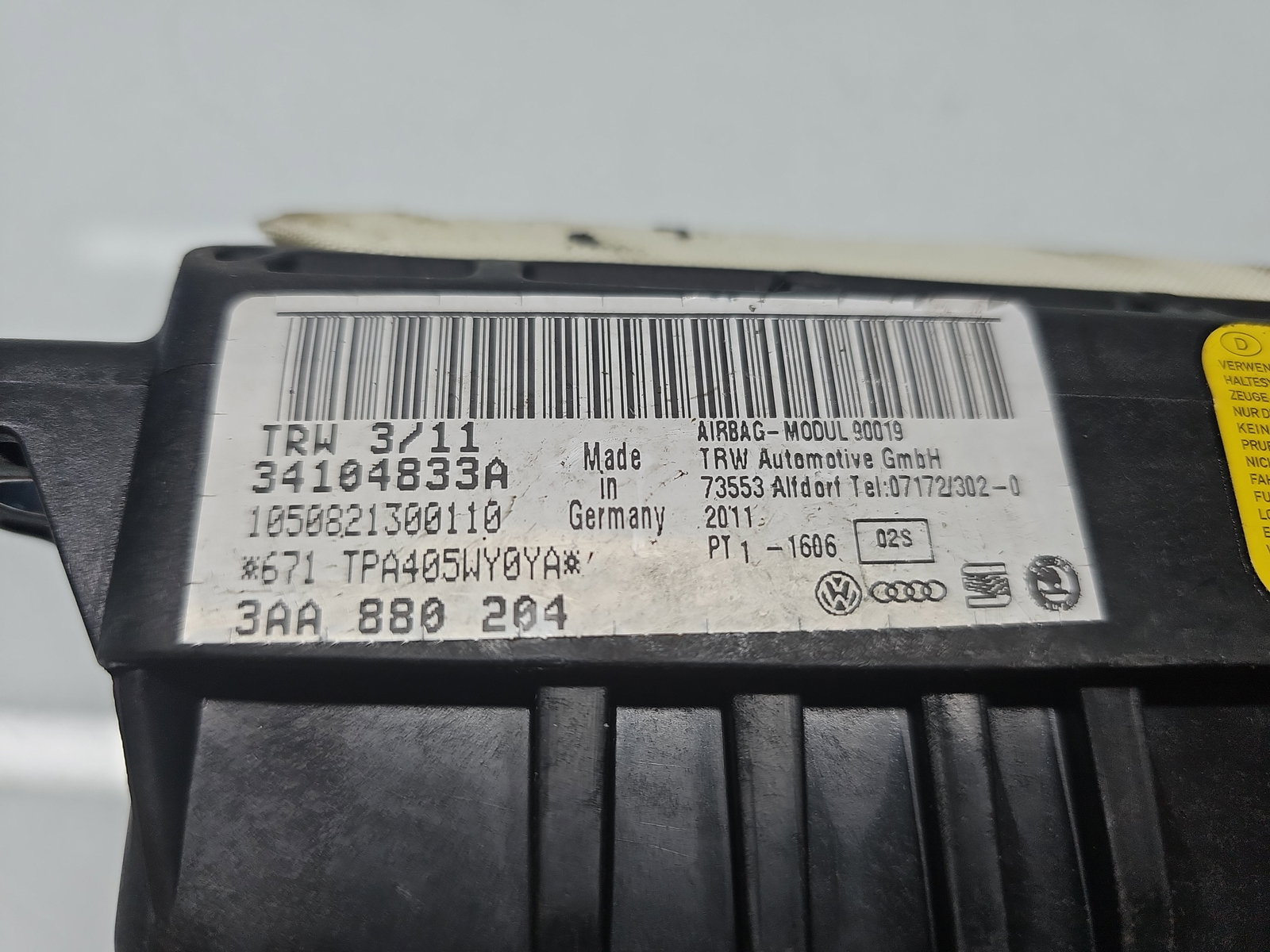 Airbag pasager Volkswagen Passat CC (357) [Fabr 2008-2012] 3AA880204 - imagine 5