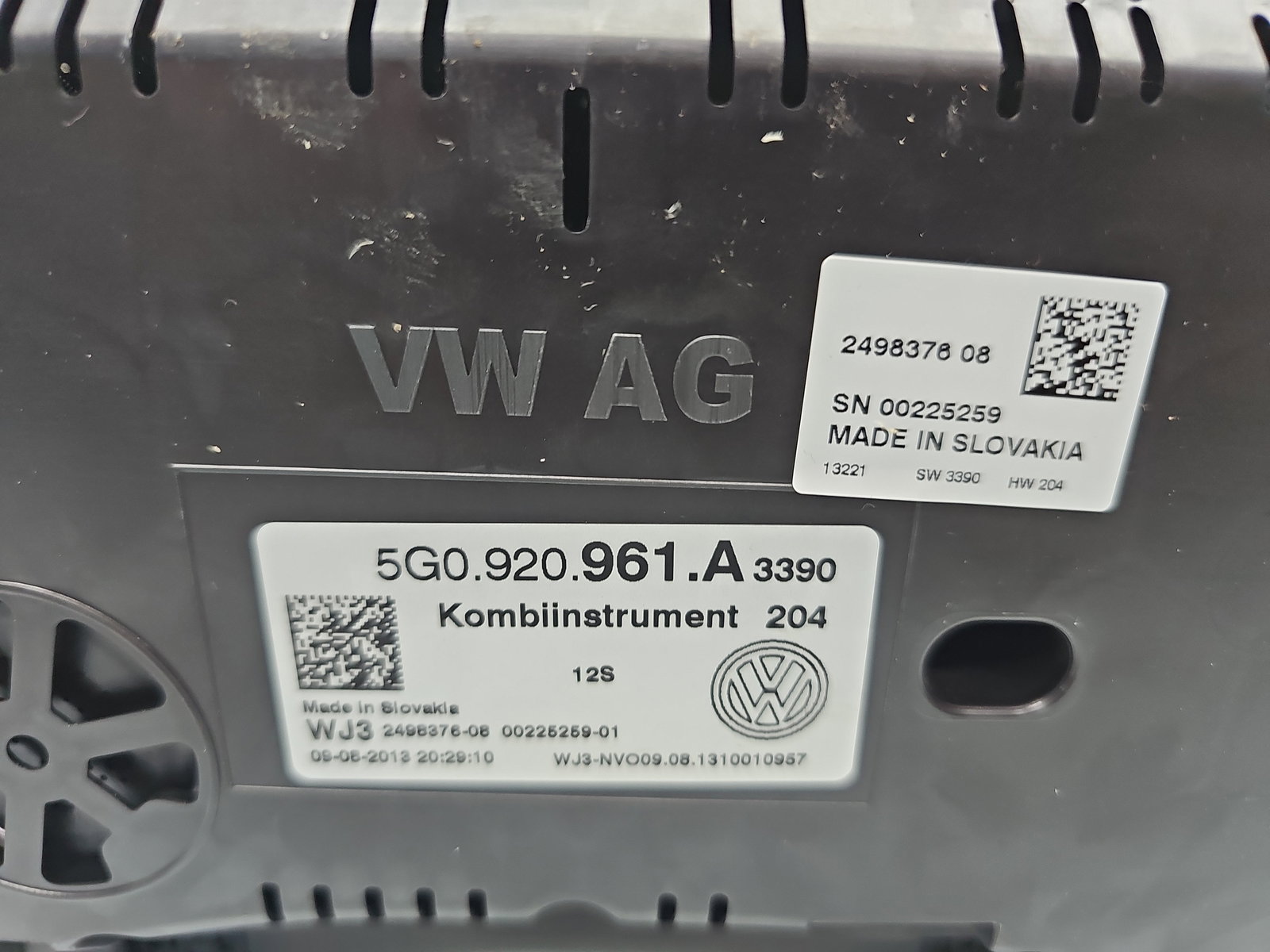 Ceas bord Volkswagen Golf 7 (5G) [Fabr 2014-prezent] 5G0920961A - imagine 4