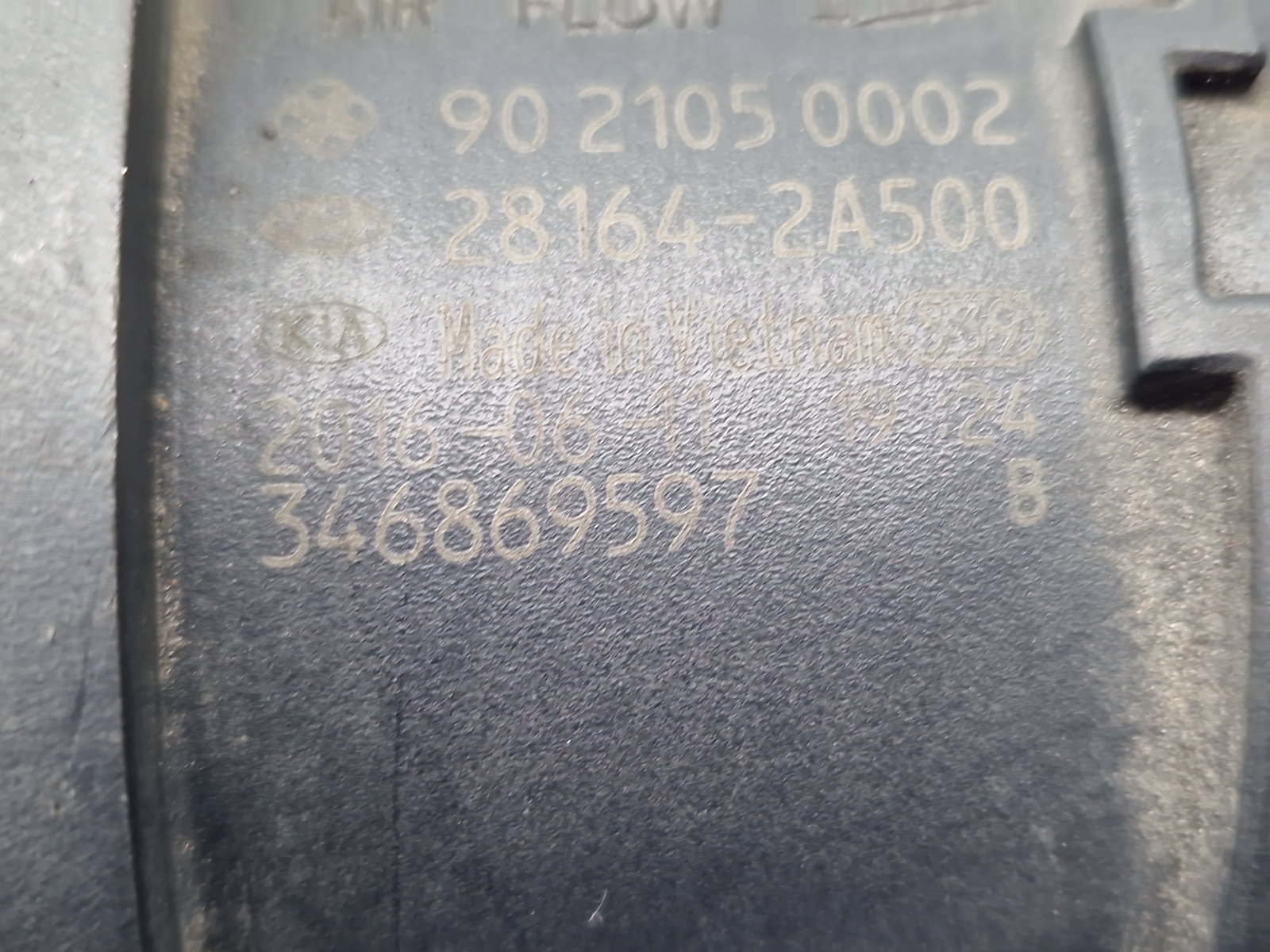 Debitmetru aer KIA Ceed (JD) [Fabr 2012-2018] 346869597 1.4 CRDi D4FC 66KW / 90CP - imagine 5