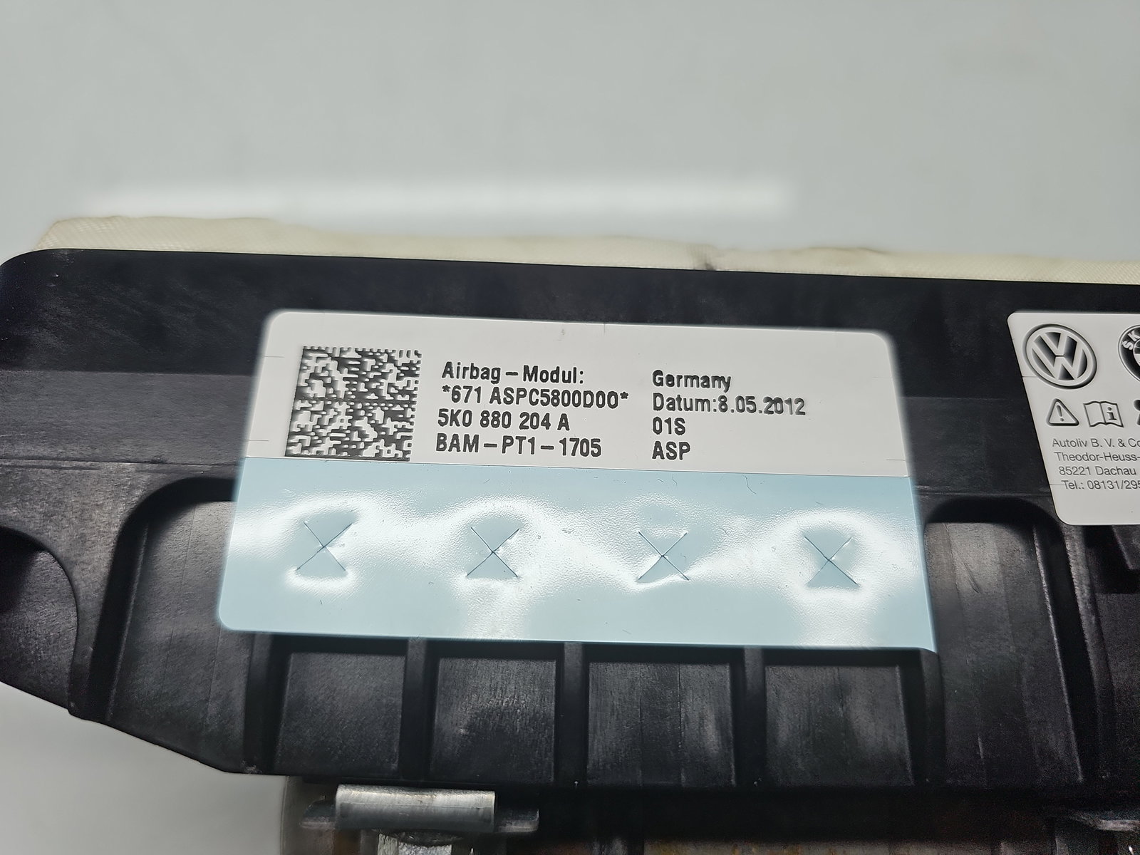 Airbag pasager Volkswagen Golf 6 (5K1) [Fabr 2009-2013] 5K0880204A - imagine 5