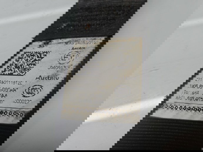  Centura stanga spate Volkswagen Golf 6 (5K1) [Fabr 2009-2013] 1K6857805AA