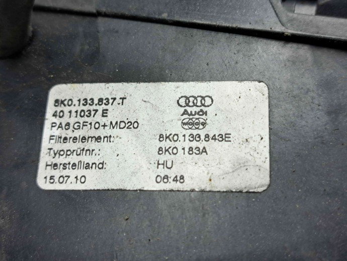 Carcasa filtru aer Audi Q5 (8RB) [Fabr 2008-2016] 8K0133837T 2.0 TDI CAHA  