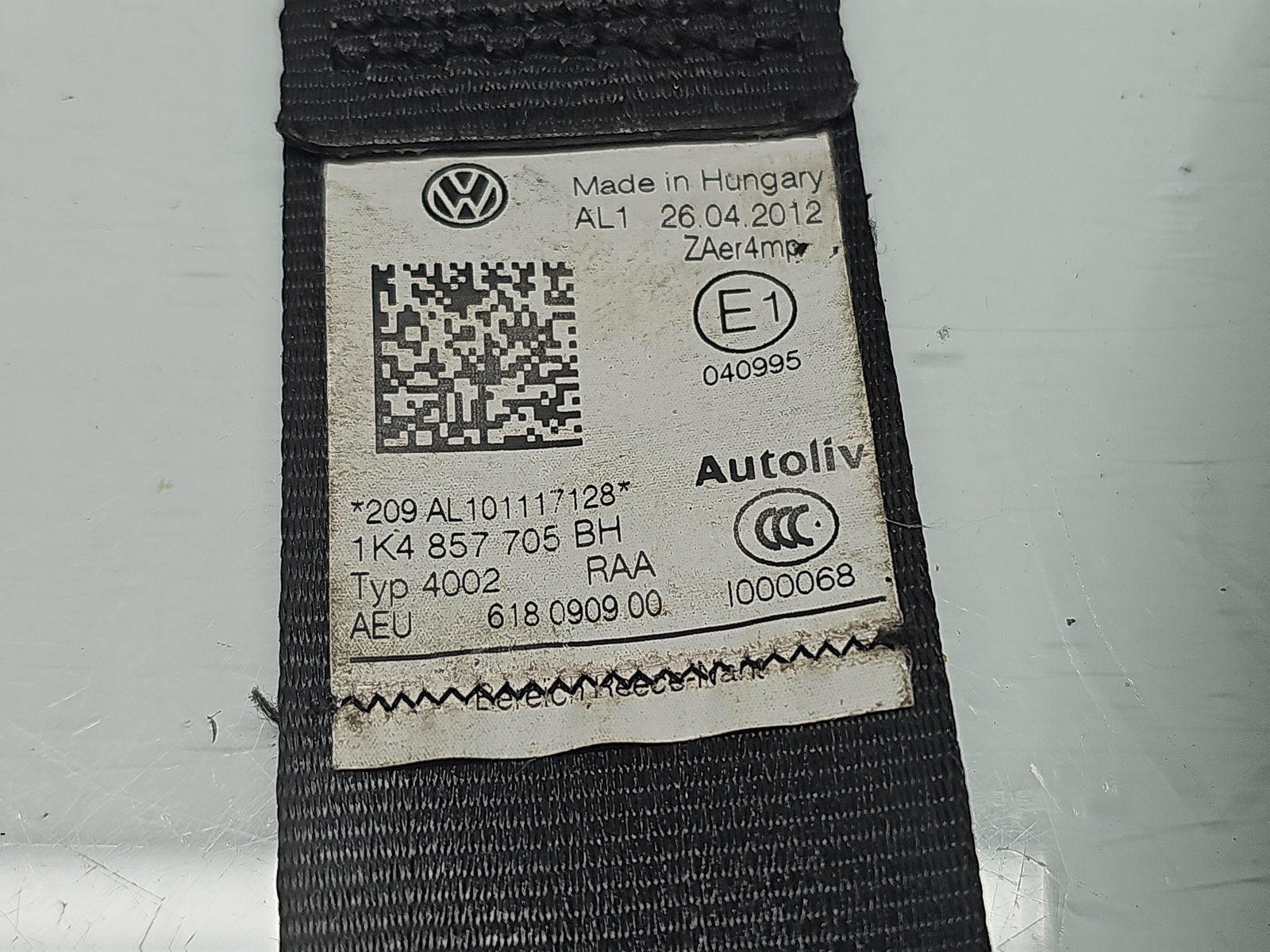 Centura stanga fata Volkswagen Golf 6 (5K1) [Fabr 2009-2013] 1K4857705BH - imagine 4