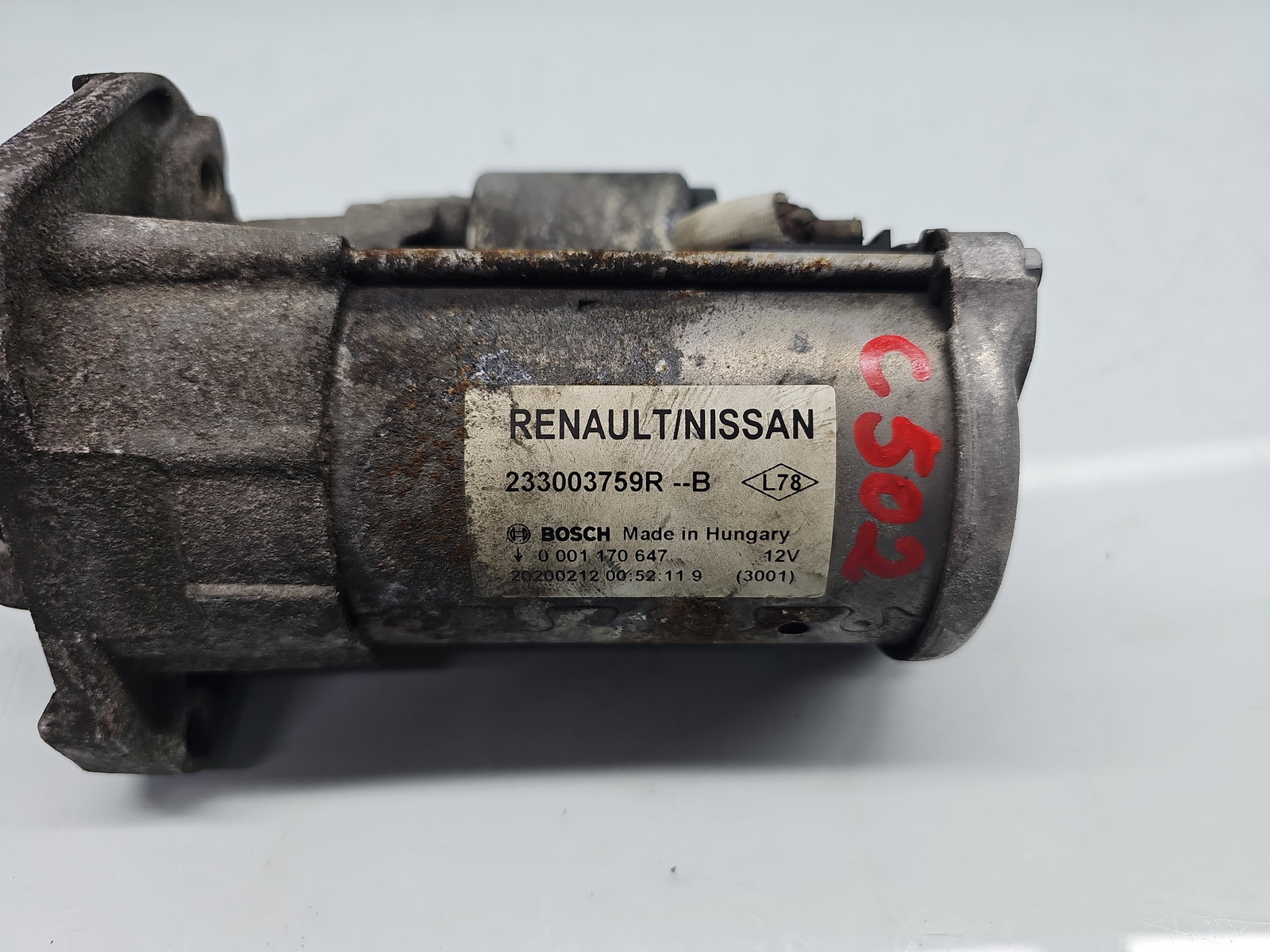 Electromotor 12 dinti Dacia Logan II MCV BK (K52) [Fabr 2013-2022] Facelift 233003759R 1.5 dCi K9KU8770KW / 95CP - imagine 5