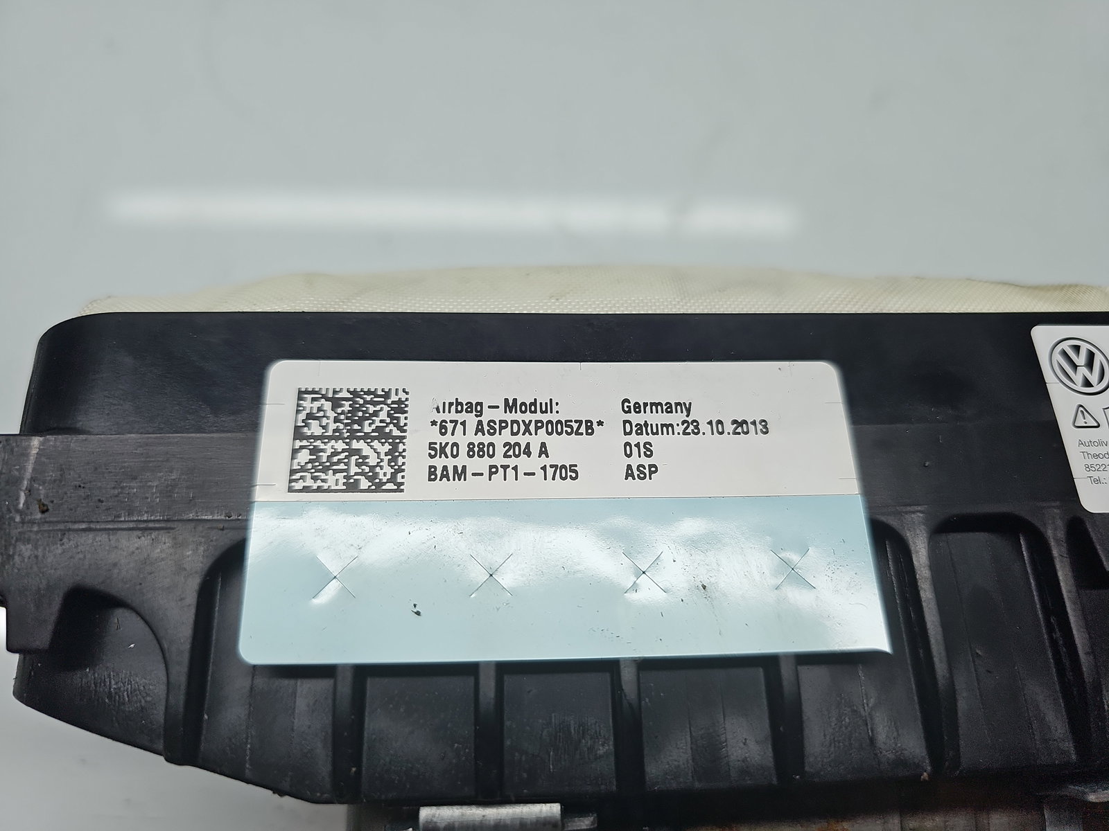 Airbag pasager Volkswagen Scirocco (137) Coupe [Fabr 2008-2017] 5K0880204A - imagine 5