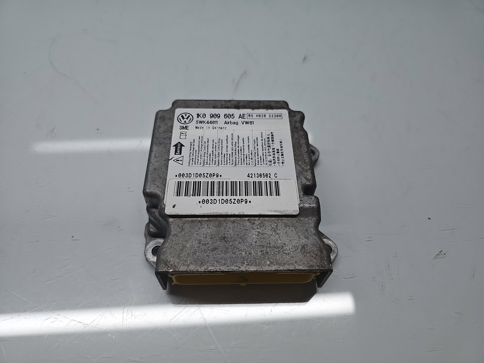 Calculator airbag Volkswagen Scirocco (137) Coupe [Fabr 2008-2017] 1K0909605AE 1.4 TSI CAXA 90KW / 122CP - imagine 1