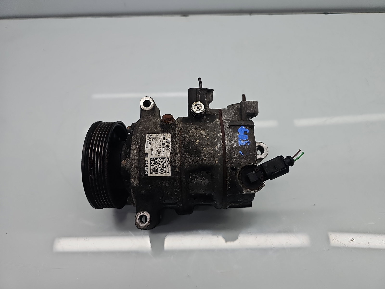Compresor clima Volkswagen Scirocco (137) Coupe [Fabr 2008-2017] 5K0820803C 1.4 TSI CAXA 90KW / 122CP - imagine 1