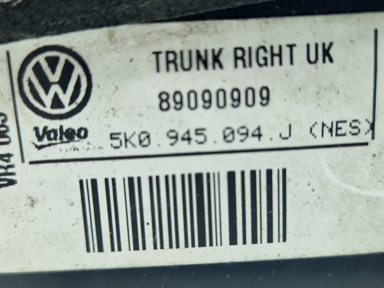 Stop haion dreapta Volkswagen Golf 6 (5K1) [Fabr 2009-2013] 5K0945094J - imagine 5