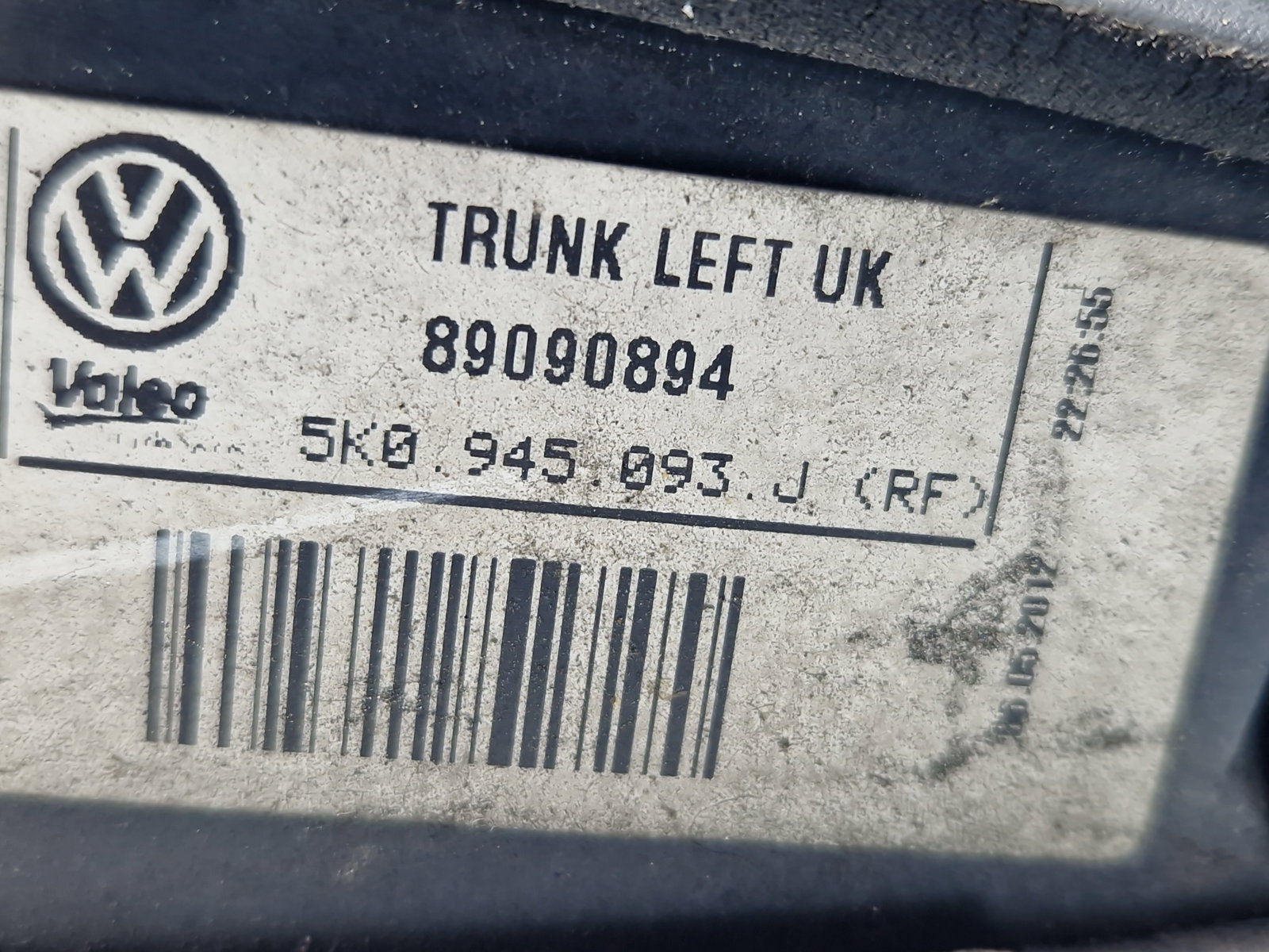 Stop haion stanga Volkswagen Golf 6 (5K1) [Fabr 2009-2013] 5K0945093J - imagine 5