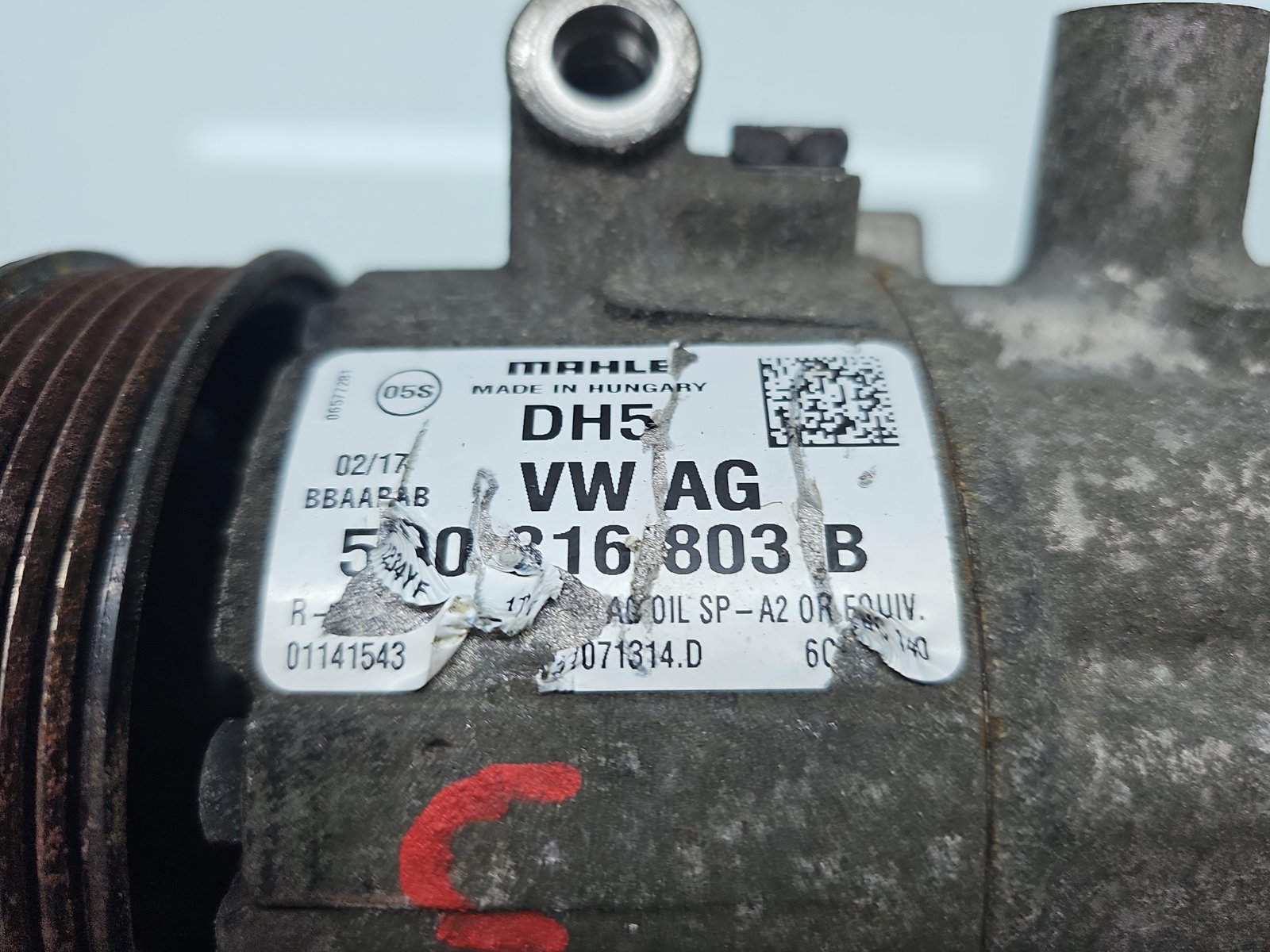 Compresor clima Volkswagen Passat B8 Variant (3G5) [Fabr 2015-prezent] 5Q0816803B 2.0 TDI CRLB 110KW / 150CP - imagine 6