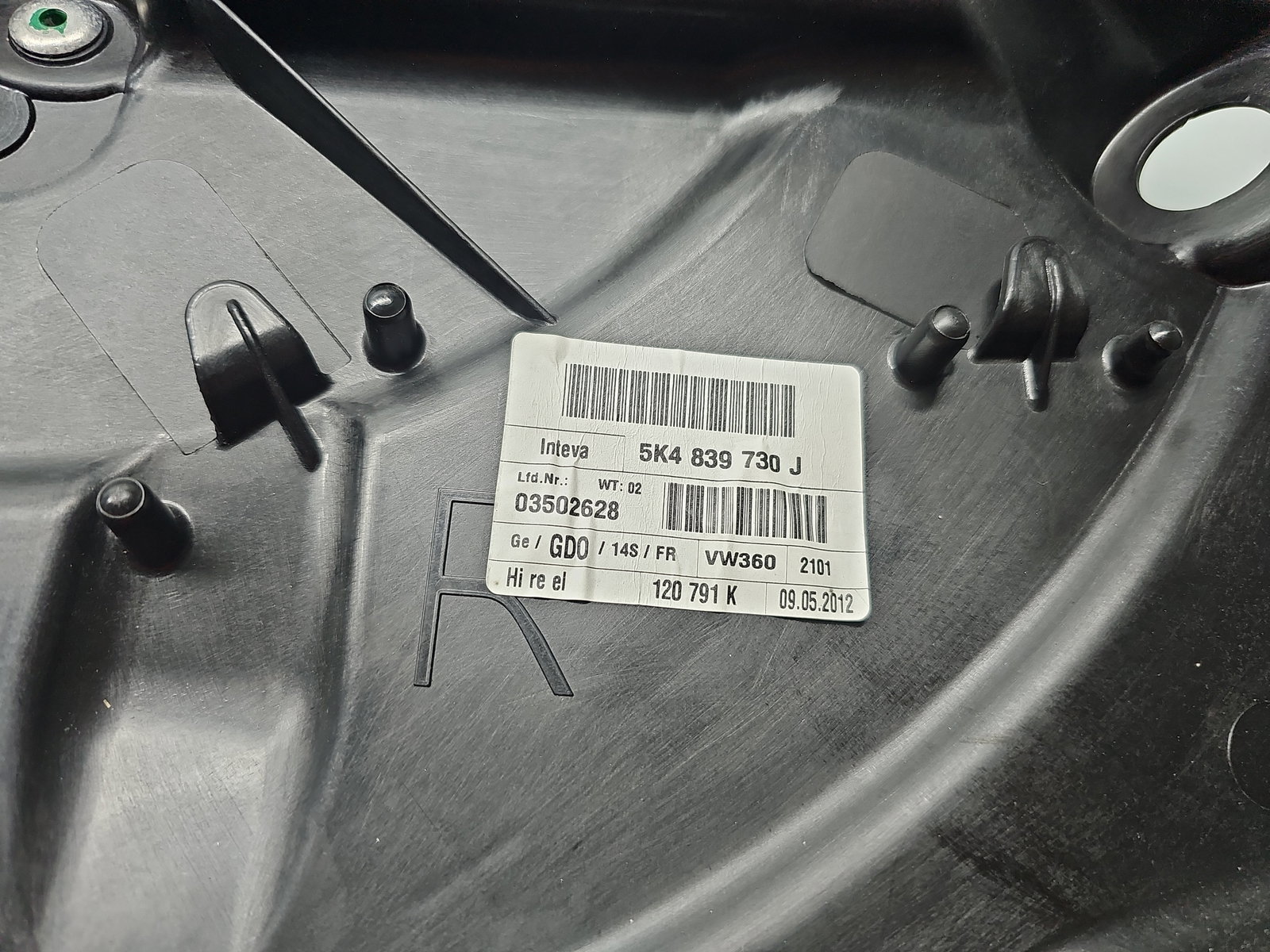 Macara electrica geam dreapta spate Volkswagen Golf 6 (5K1) [Fabr 2009-2013] 5K4839730J - imagine 4