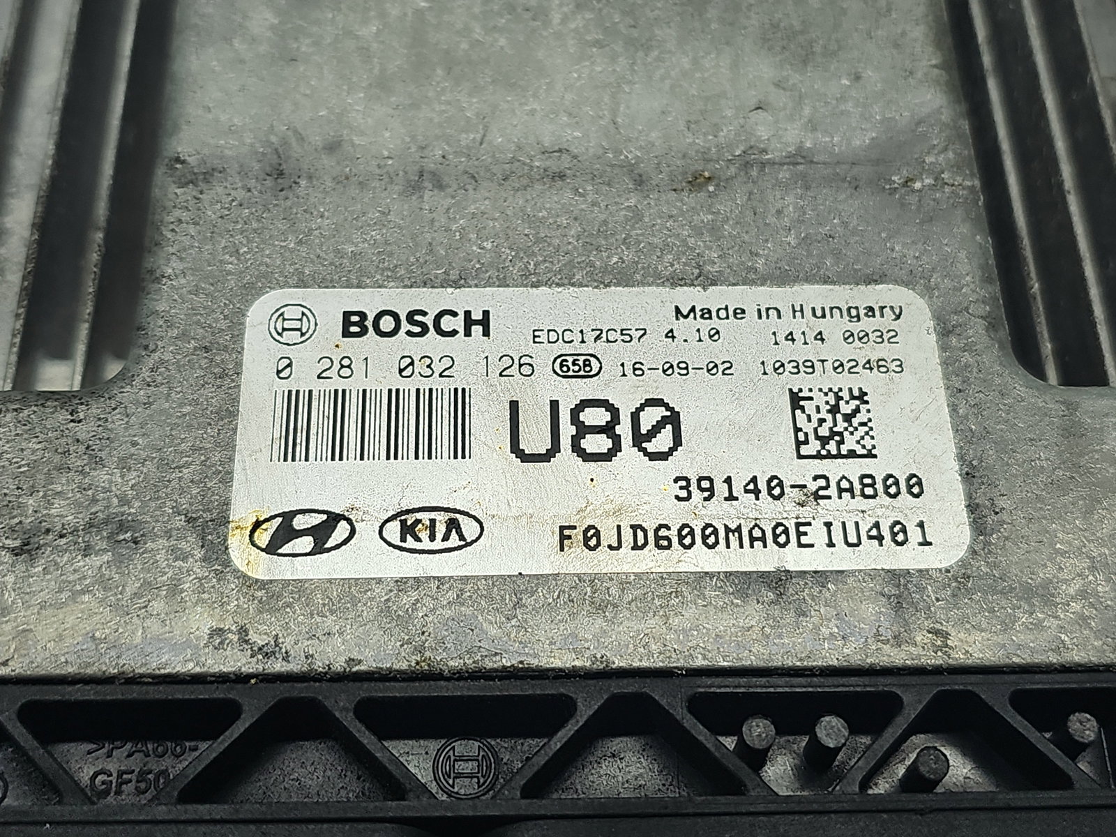 Calculator motor ECU KIA Ceed (JD) [Fabr 2012-2018] 39140-2A800 1.4 CRDi D4FC 66KW / 90CP - imagine 4