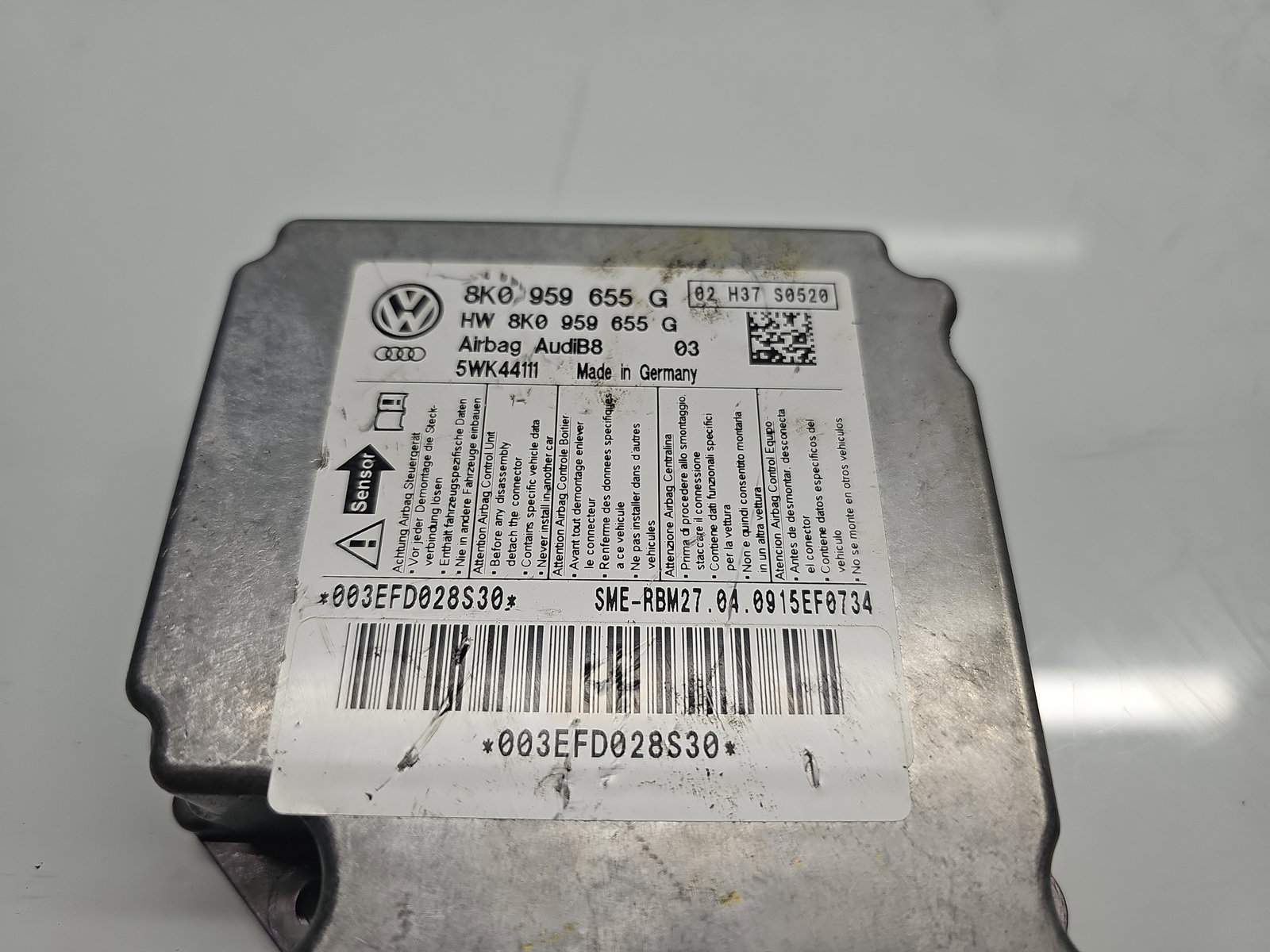 Calculator airbag AUDI A4 (8K5, B8) Avant [Fabr 2008-2015] 8K0959655G 2.0 TDI CAGA 105KW / 143CP - imagine 5