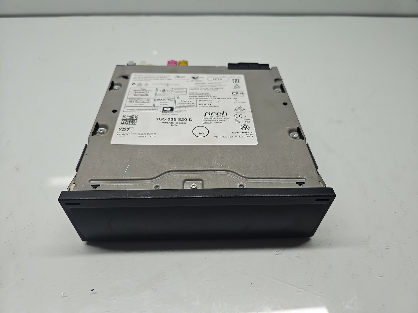 Unitate multimedia Volkswagen Touran (5T1) R-line [Fabr 2015-prezent] 3G5035820D - imagine 1