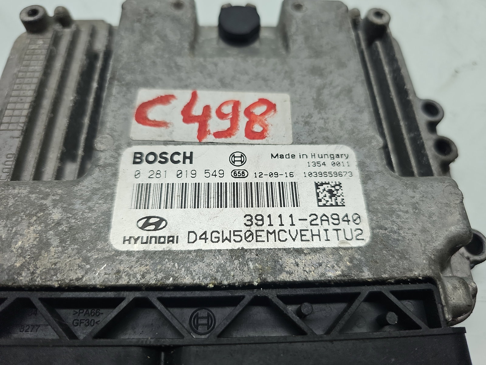 Calculator motor ECU Hyundai i30 (GD) [Fabr 2012-2017] 39111-2A940 1.6 CRDI D4FB 94KW / 128CP - imagine 4