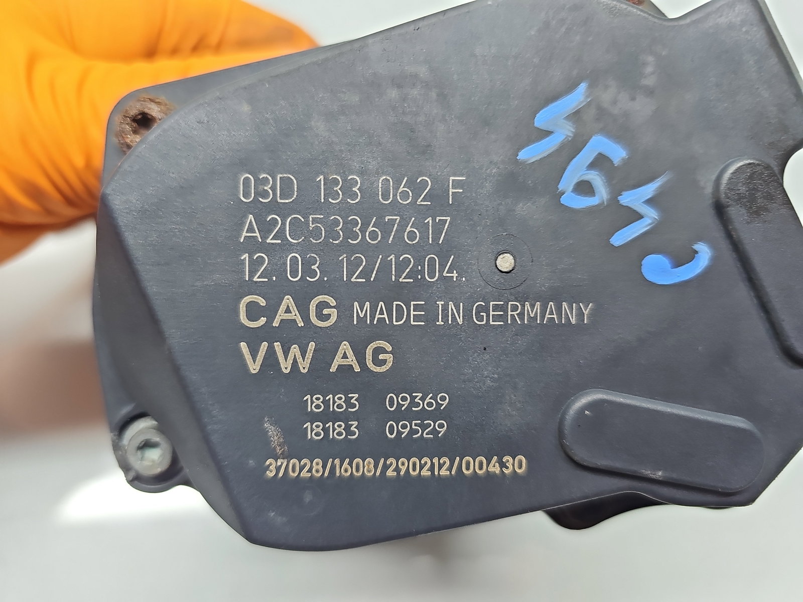 Clapeta acceleratie Volkswagen Polo (6R) [Fabr 2009-2016] 03D133062F 1.2 Benz CGPA 51KW / 70CP - imagine 5