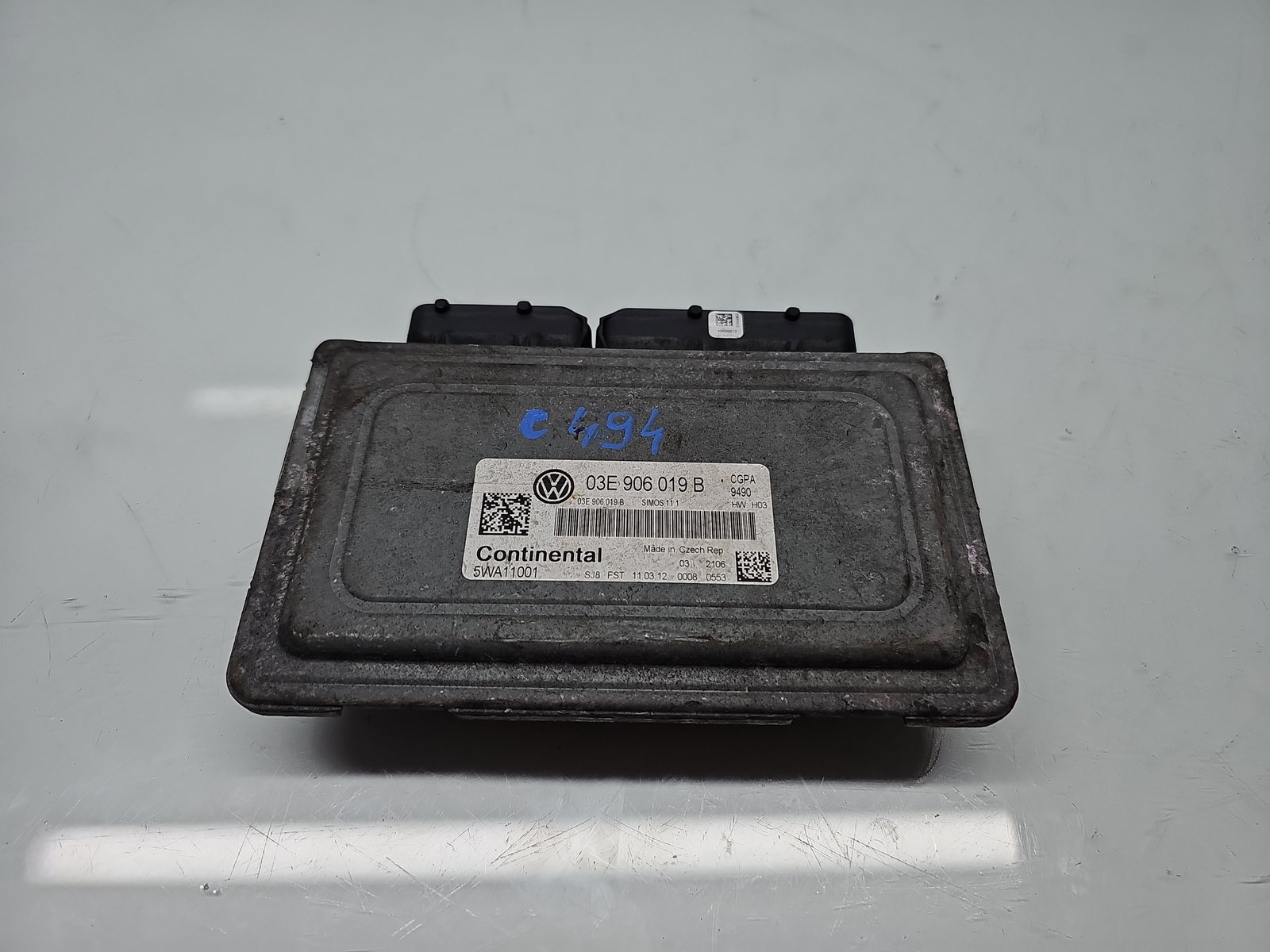 Calculator motor ECU Volkswagen Polo (6R) [Fabr 2009-2016] 03E906019B 1.2 Benz CGPA 51KW / 70CP - imagine 1