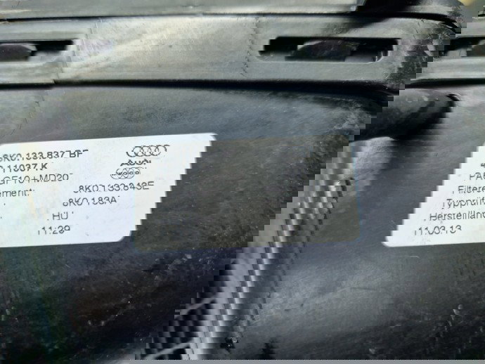 Carcasa filtru aer AUDI A5 (8T3) [Fabr 2007-2015] 8K0133837BF 2.0 TDI CGLC 130KW / 177CP