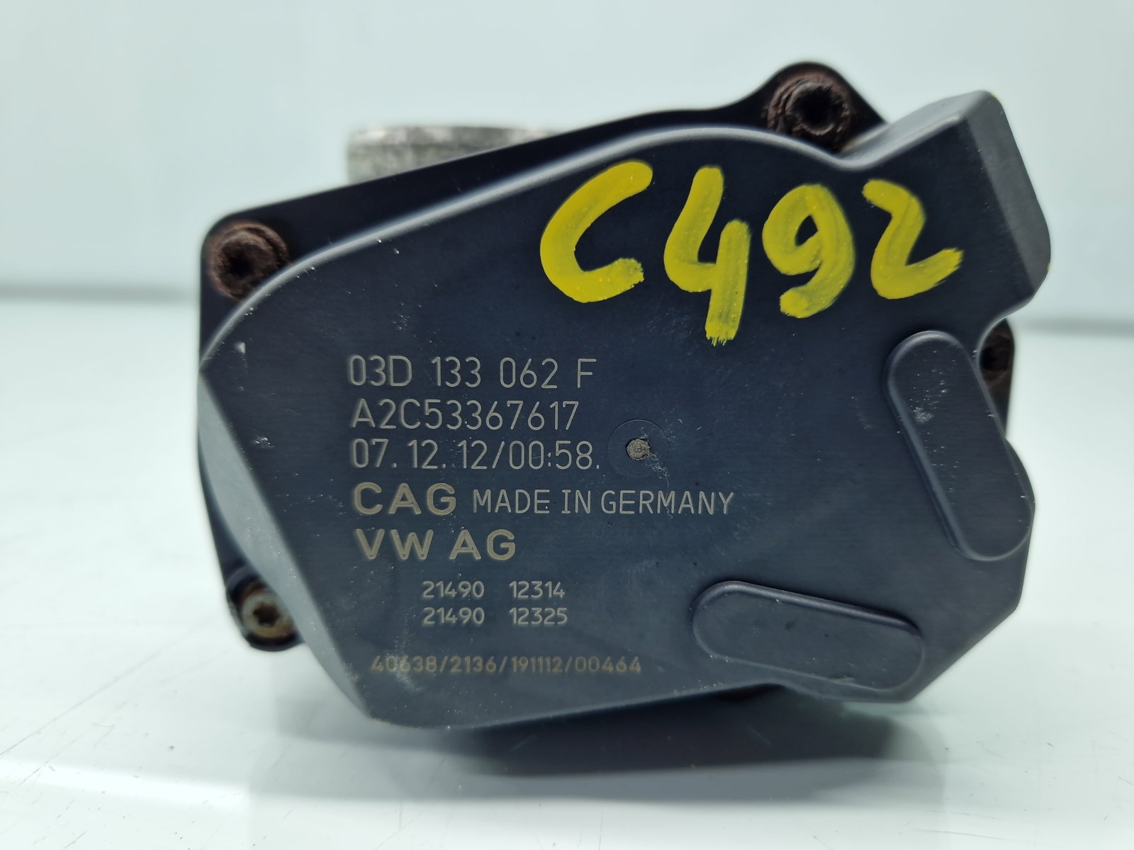 Clapeta acceleratie Volkswagen Polo (6R) [Fabr 2009-2016] 03D133062F 1.2 Benz CGPB 44KW / 60CP - imagine 6