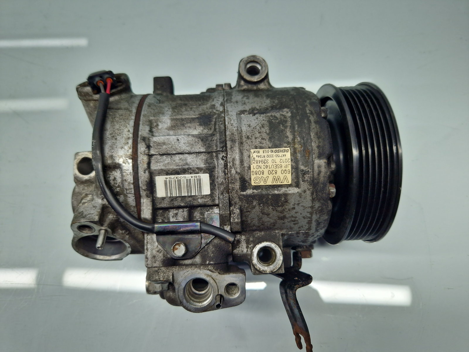 Compresor clima Volkswagen Polo (6R) [Fabr 2009-2016] 6Q0820808G 1.2 Benz CGPB 44KW / 60CP - imagine 4