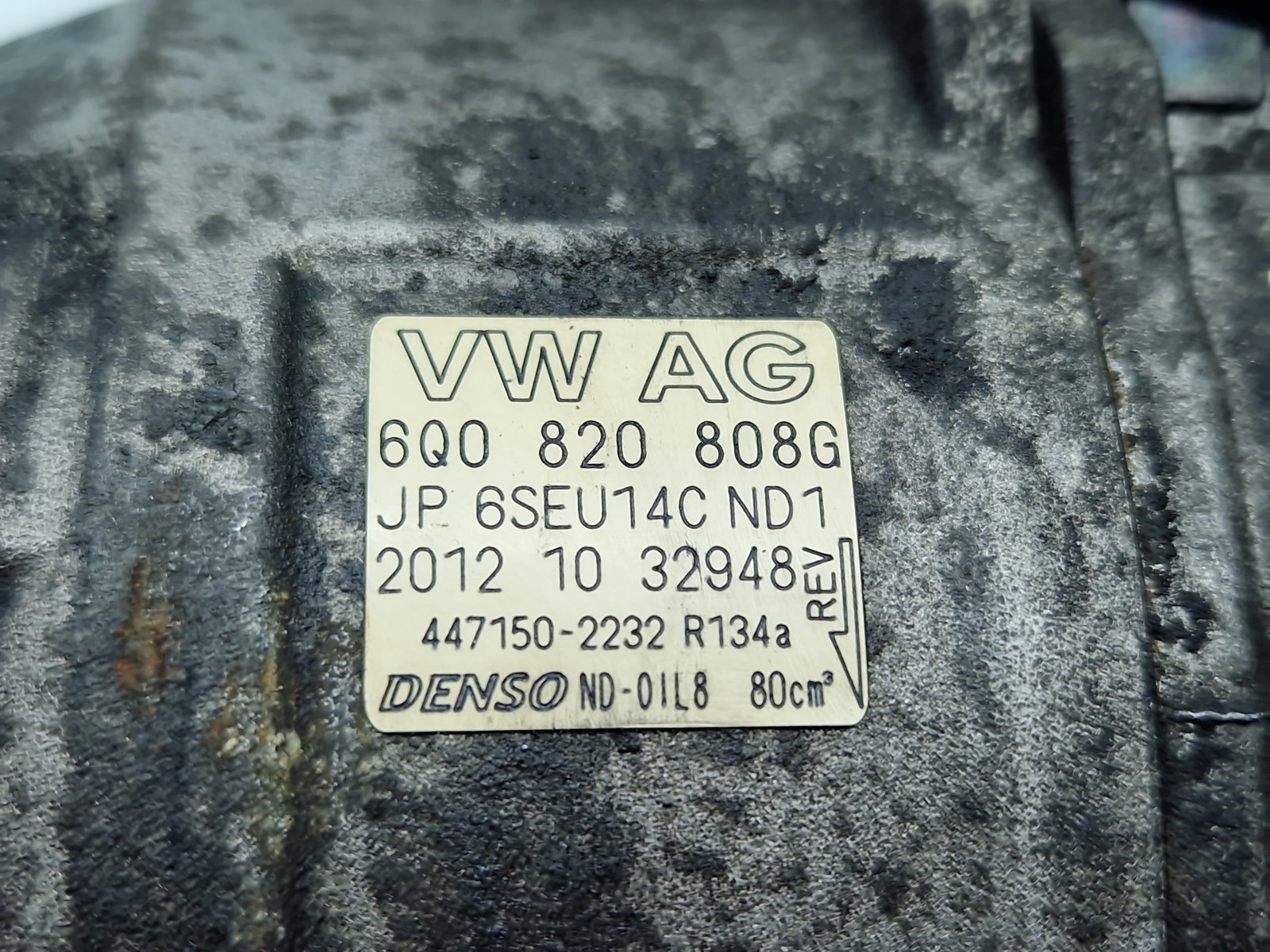 Compresor clima Volkswagen Polo (6R) [Fabr 2009-2016] 6Q0820808G 1.2 Benz CGPB 44KW / 60CP - imagine 7